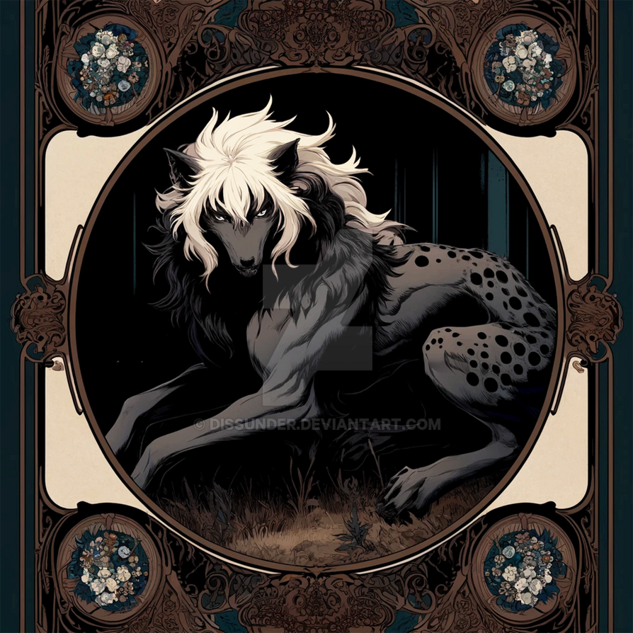 Cursed Wolves Werewolf Wolf Cursed Creature Adoptable Art 4$ by Dissunder on DeviantArt