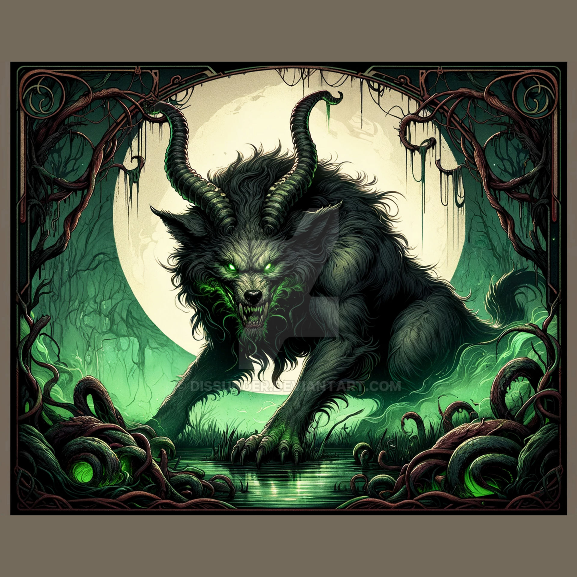 Cursed Wolves Werewolf Adoptable White Cursed Wolf Creature Art by Dissunder on ...
