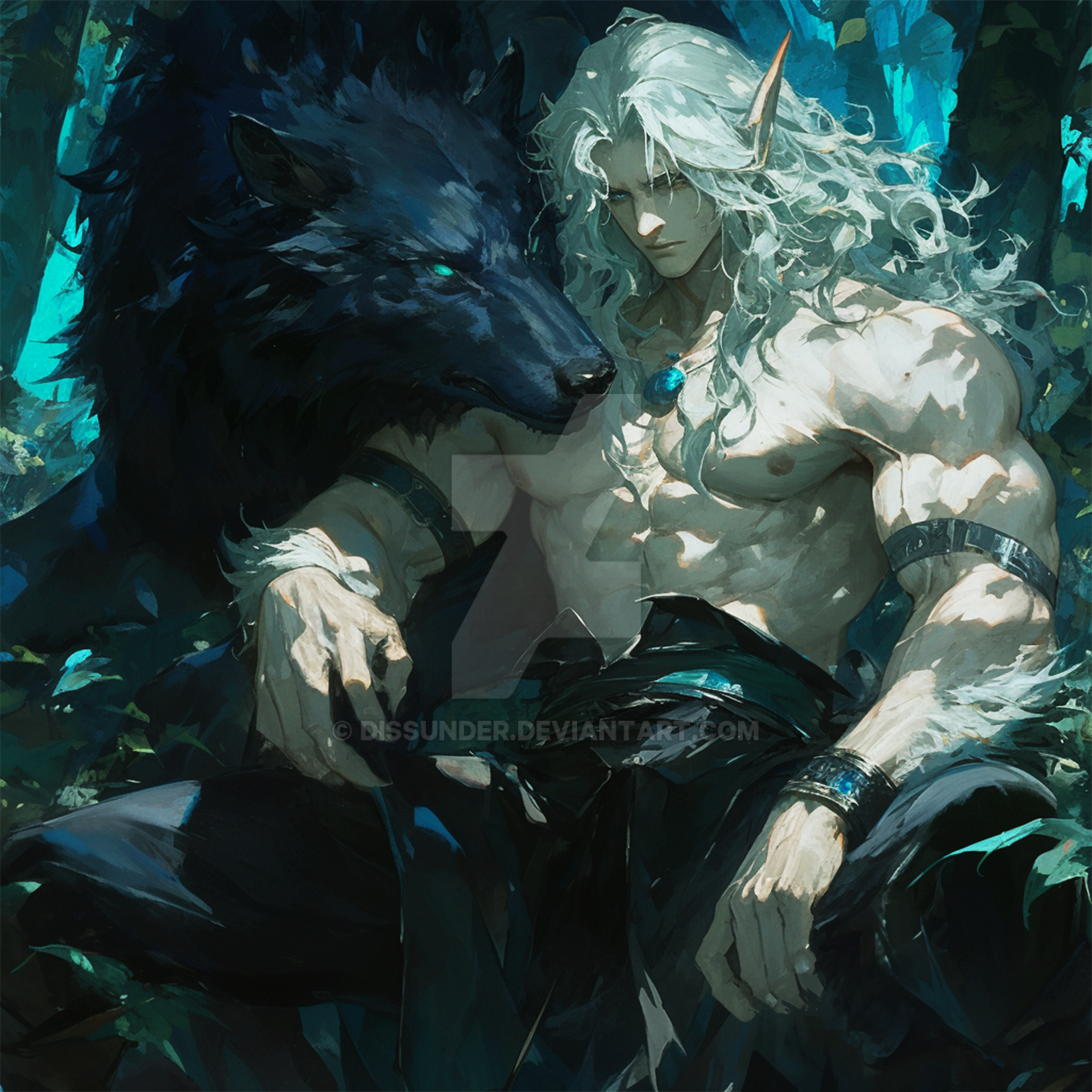 Werewolf Leader Elf Werewolf Pack Leader Adoptable DnD Art Fantasy by Dissunder on ...
