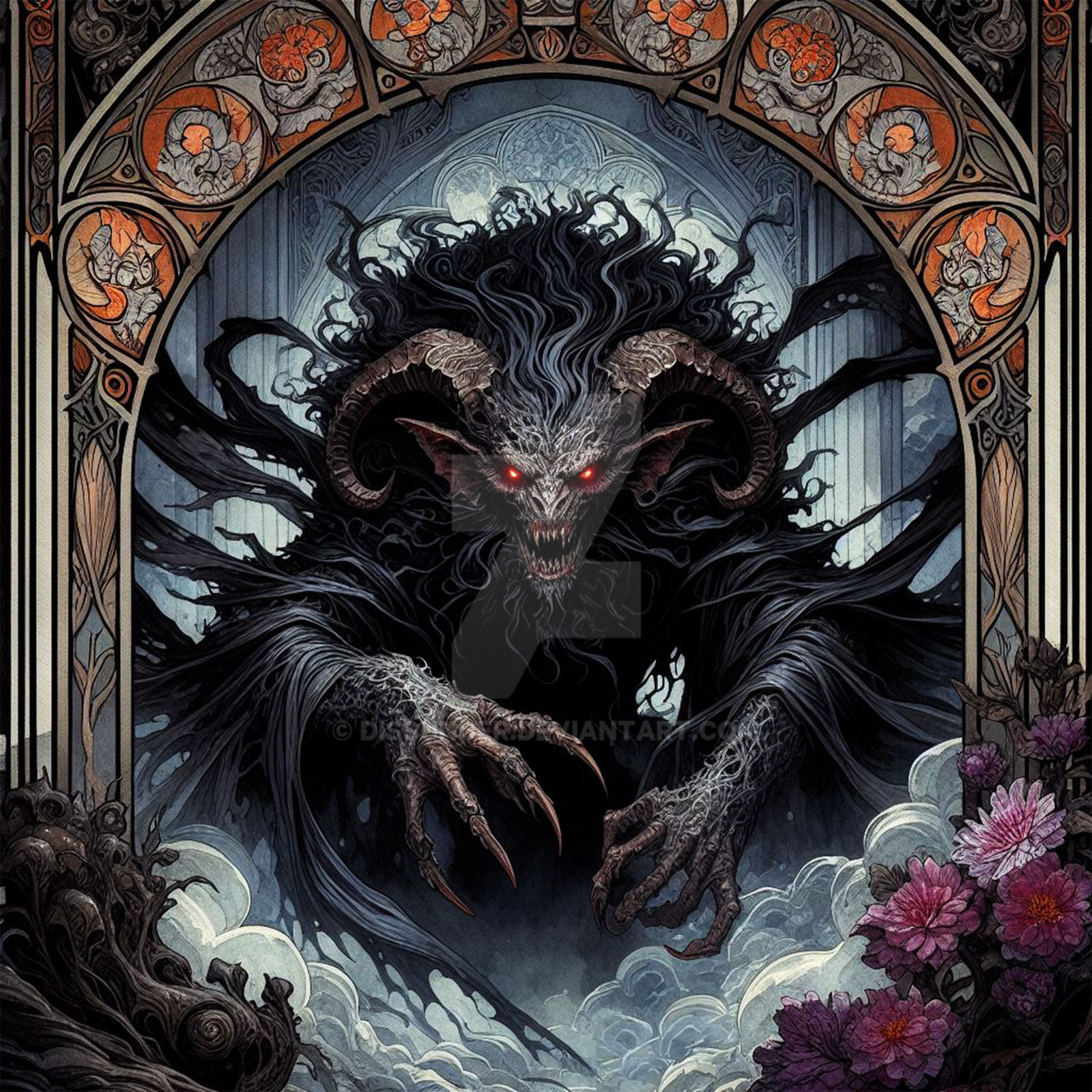 Demon Terror Demon Evil Creature Macabre Anime Horror Art 7$ by Dissunder on DeviantArt