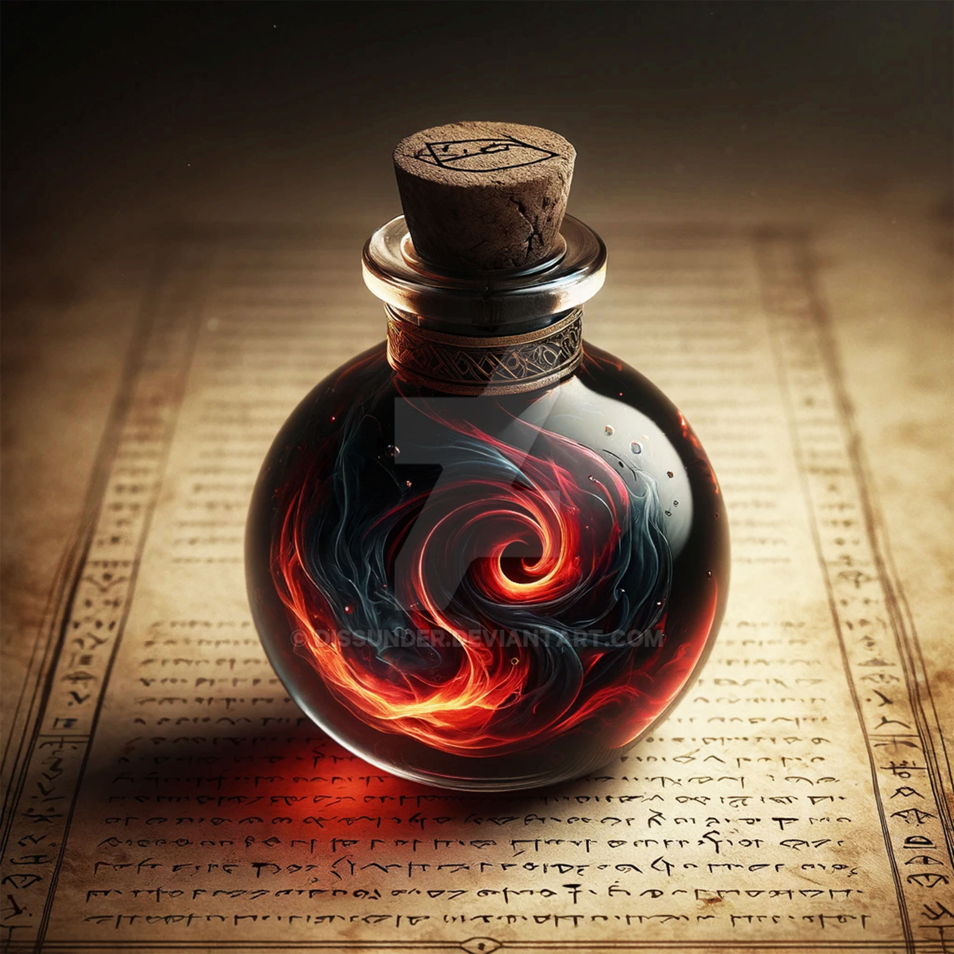 Potion Deep Cursed Potion of Dark Energy DnD Item Adoptable 4$ by Dissunder on ...