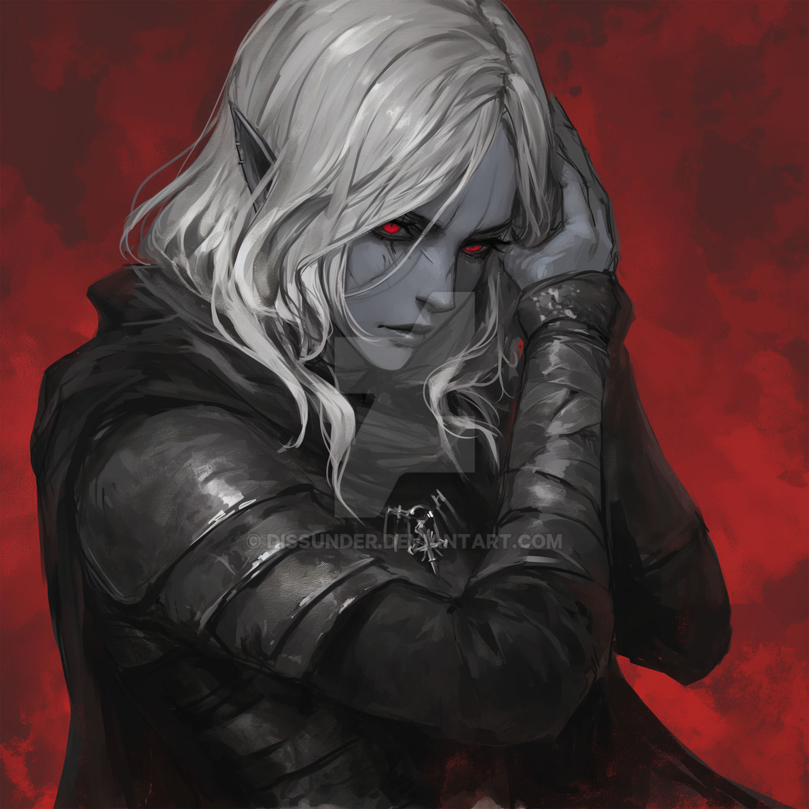 Drow Deviantart Drow Assassin Female Character Art DnD Adoptable by Dissunder on DeviantArt