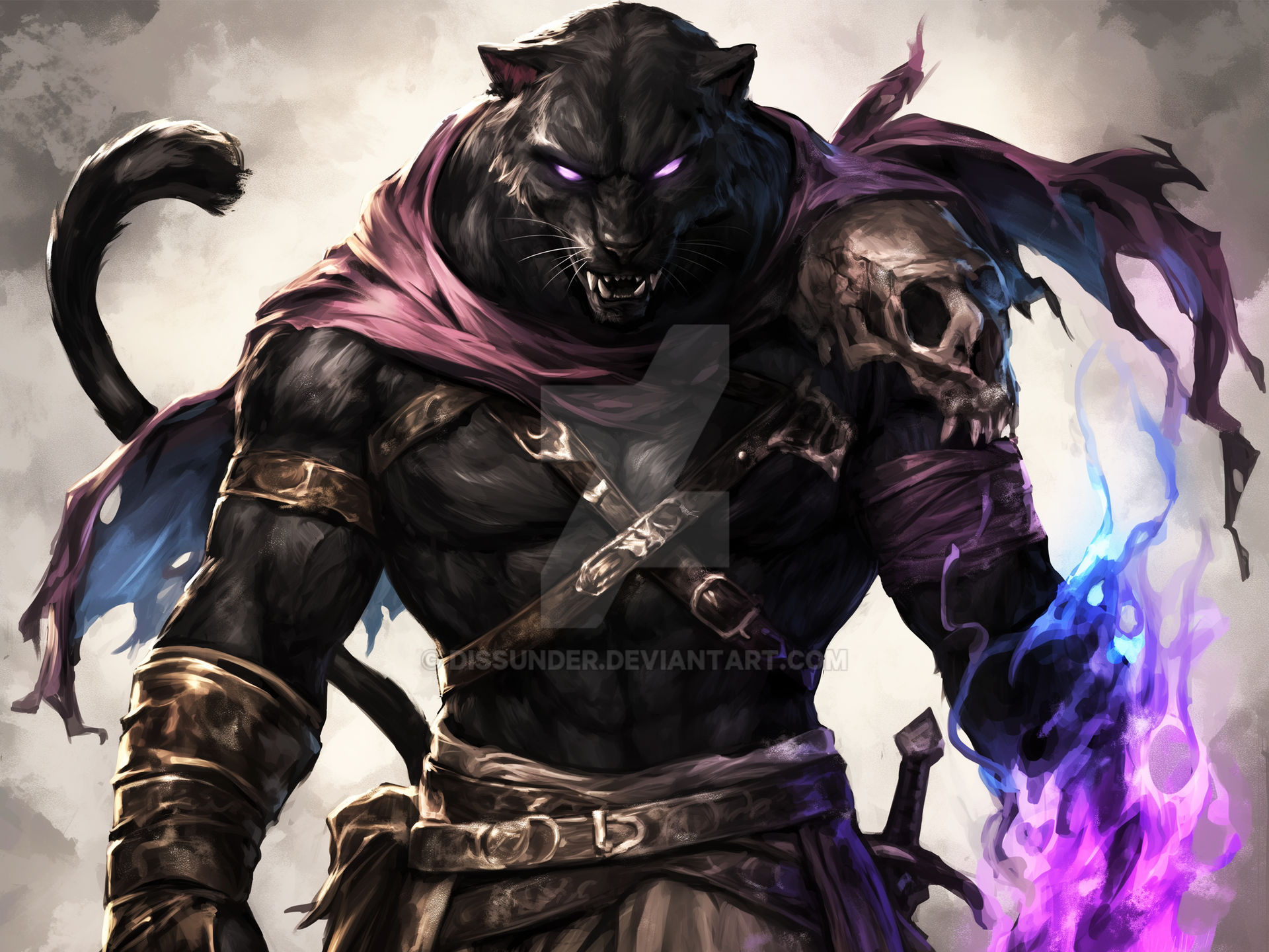 Panther Feline Tabaxi Cat Jaguar DnD Assassin Art By Dissunder On panther-feline-tabaxi-cat-jaguar-dnd-assassin-art-by-dissunder-on