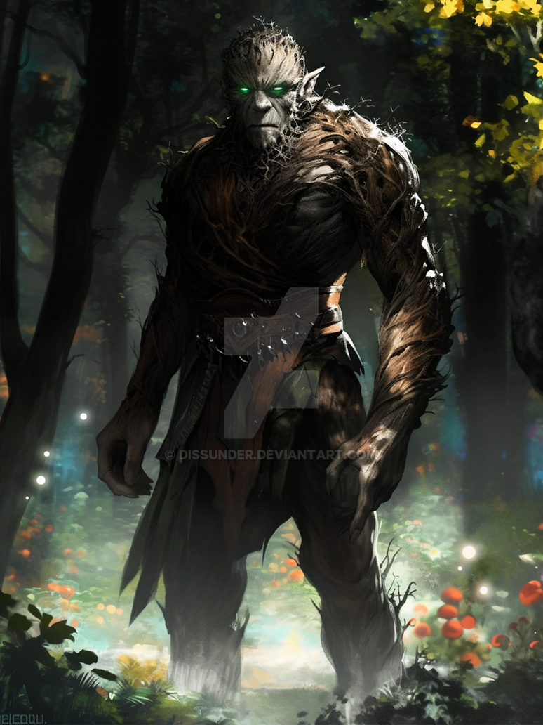 Ent Character Trent Ent Forest Creature Adopt Character Art DnD by Dissunder on ...