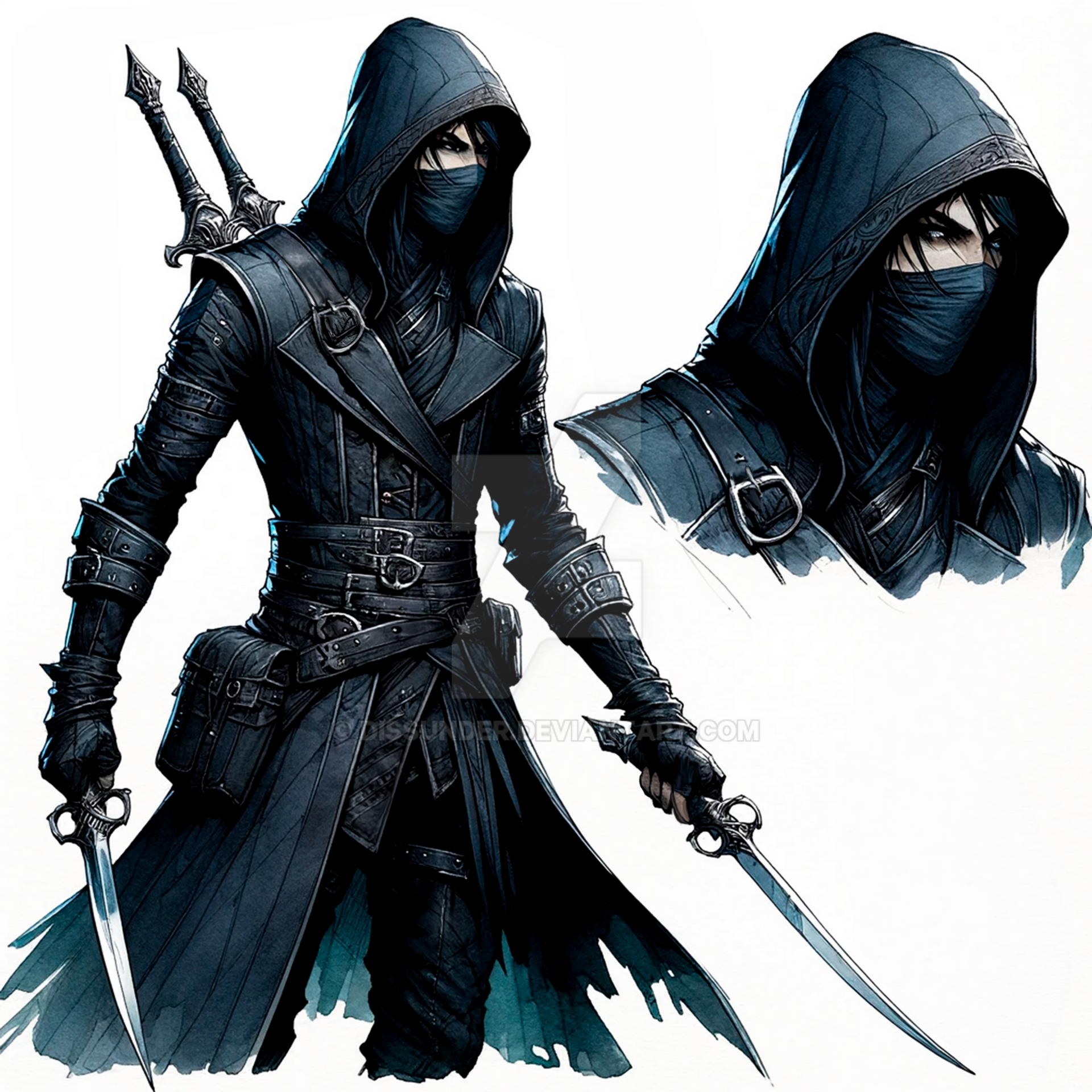 Drow Male Assassin Adoptable Character DnD Art by Dissunder on DeviantArt