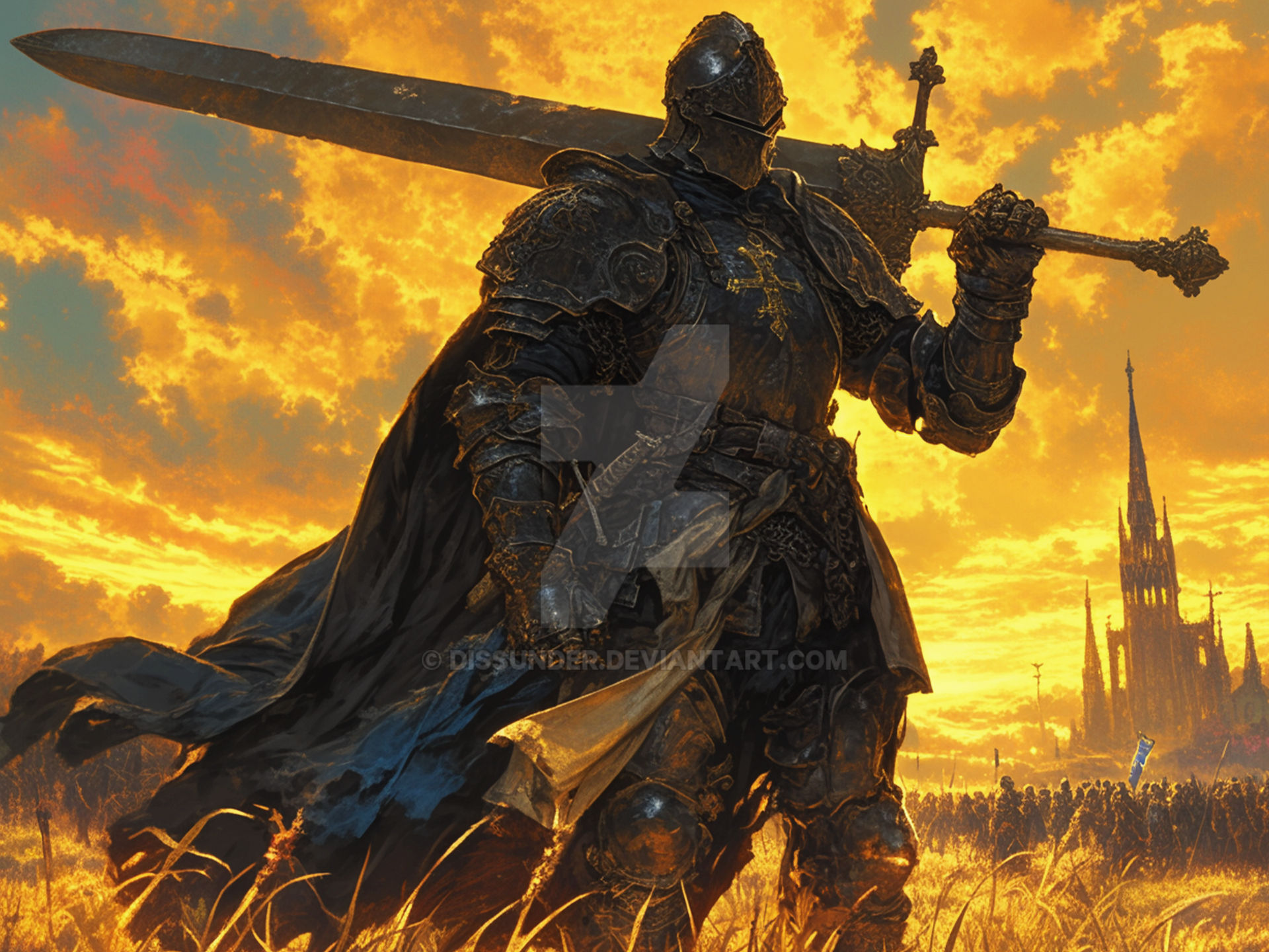 Knight Deviantart Epic HD Medieval Knight Adoptable Art Fantasy 9$ by Dissunder on DeviantArt