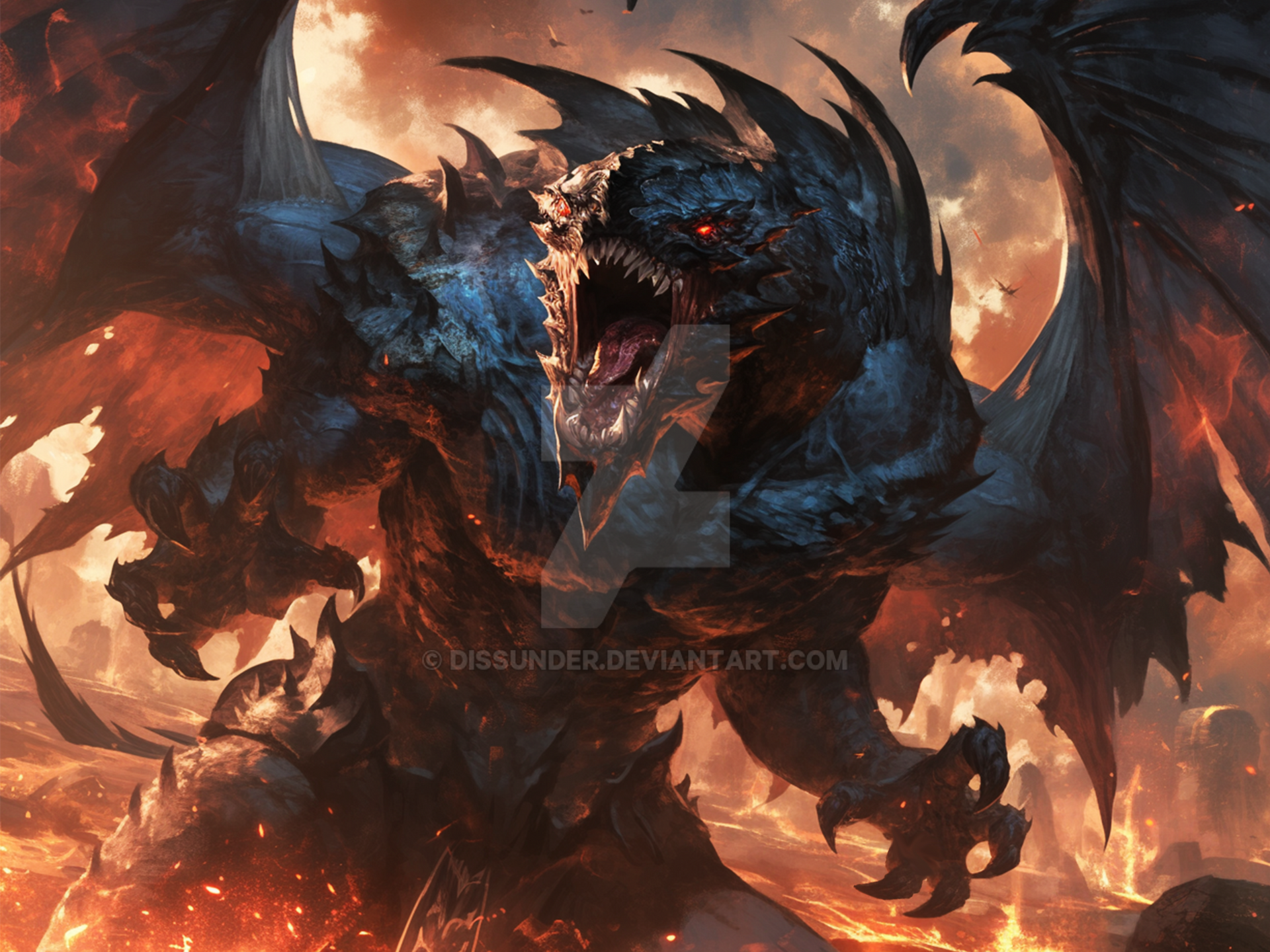 Winged Devil Types Winged Demon Demonic Creature Adoptable Art 6$ by Dissunder on DeviantArt