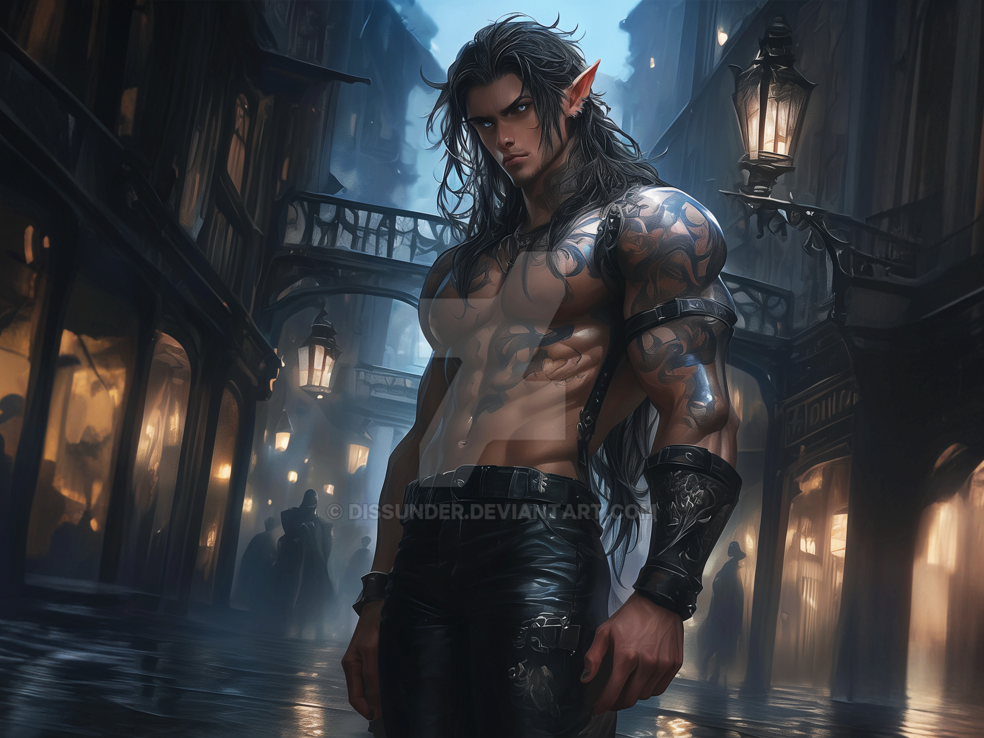 Goethic Elf Elf Gothic Character Adoptable DnD Art Fantasy 12$ by Dissunder on ...
