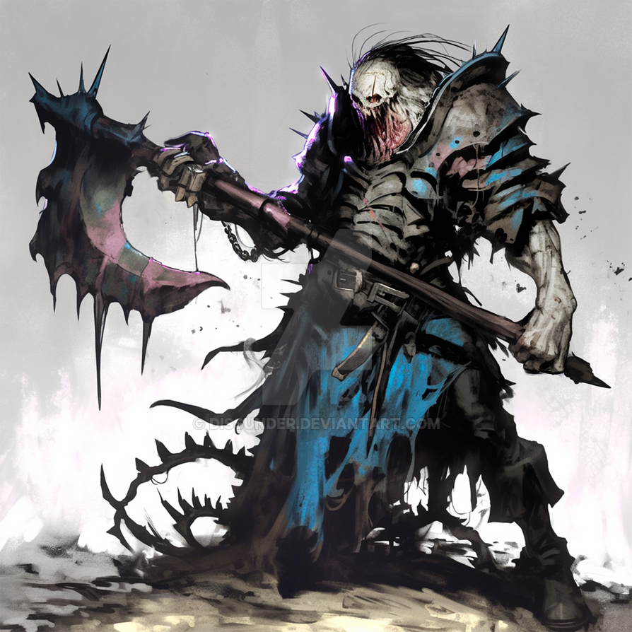 Dnd Exploding Zombie Undead Warrior Cursed Axeman Zombie DnD Art Epic by Dissunder on DeviantArt