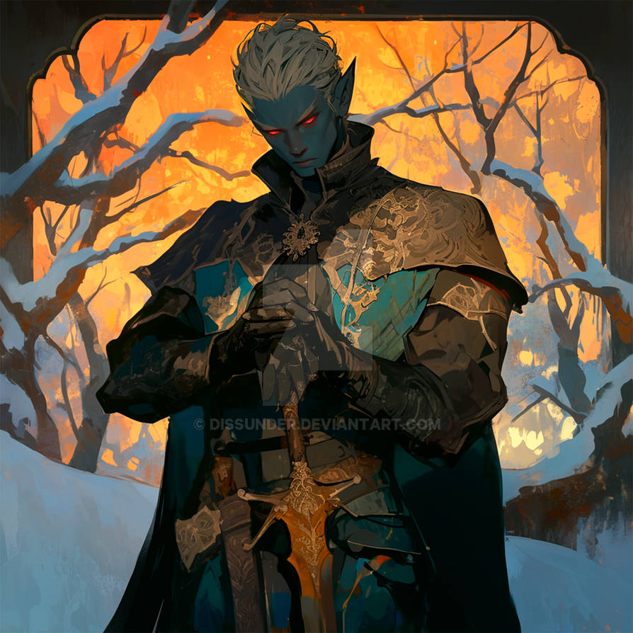 Vampire Dro Drow Vampire Knight Renegade Adoptable Art Fantasy by Dissunder on ...