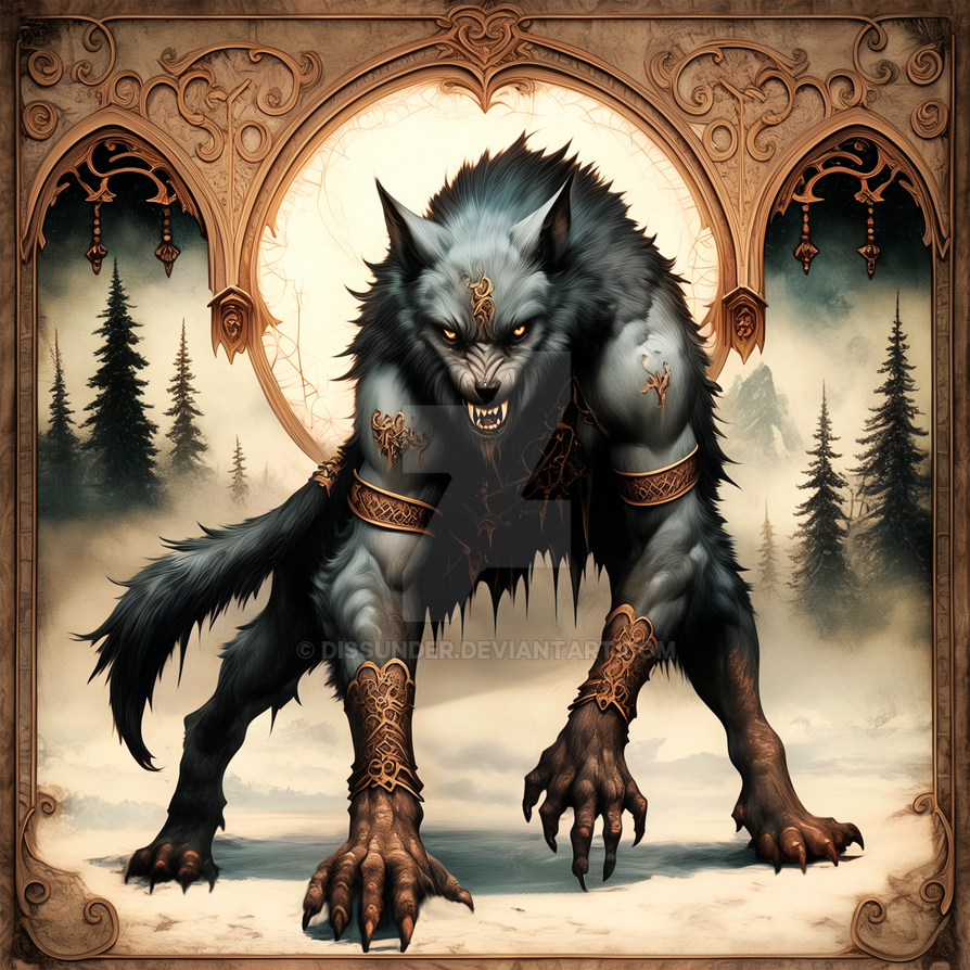Cursed Wolves Werewolf Cursed Character Wolf Creature Art Beast by Dissunder on ...
