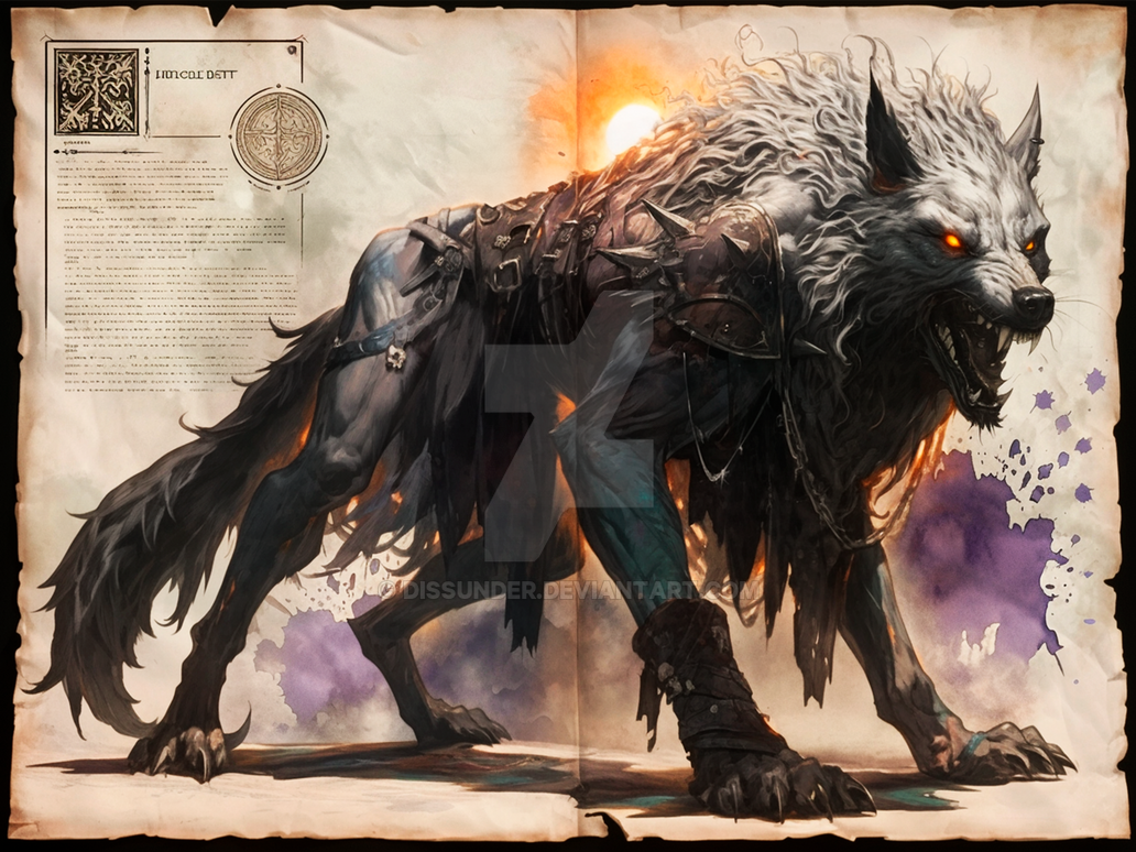 Cursed Wolves Werewolf Cursed Wolf Creature Furry Adoptable Art by Dissunder on ...