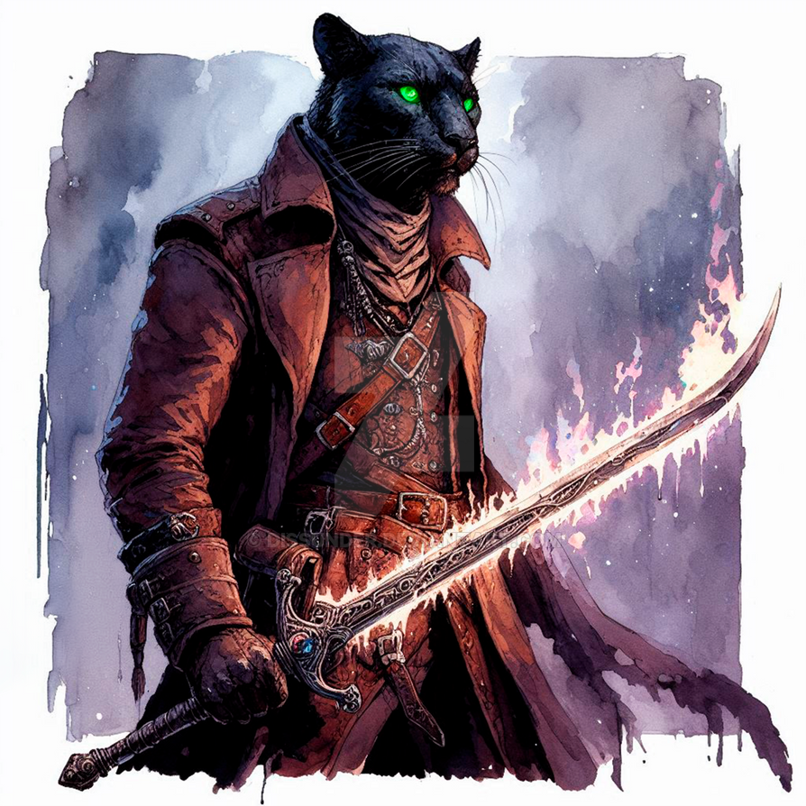 Panther Anthropomorphic Tabaxi DnD Rogue Art Adopt By Dissunder On panther-anthropomorphic-tabaxi-dnd-rogue-art-adopt-by-dissunder-on