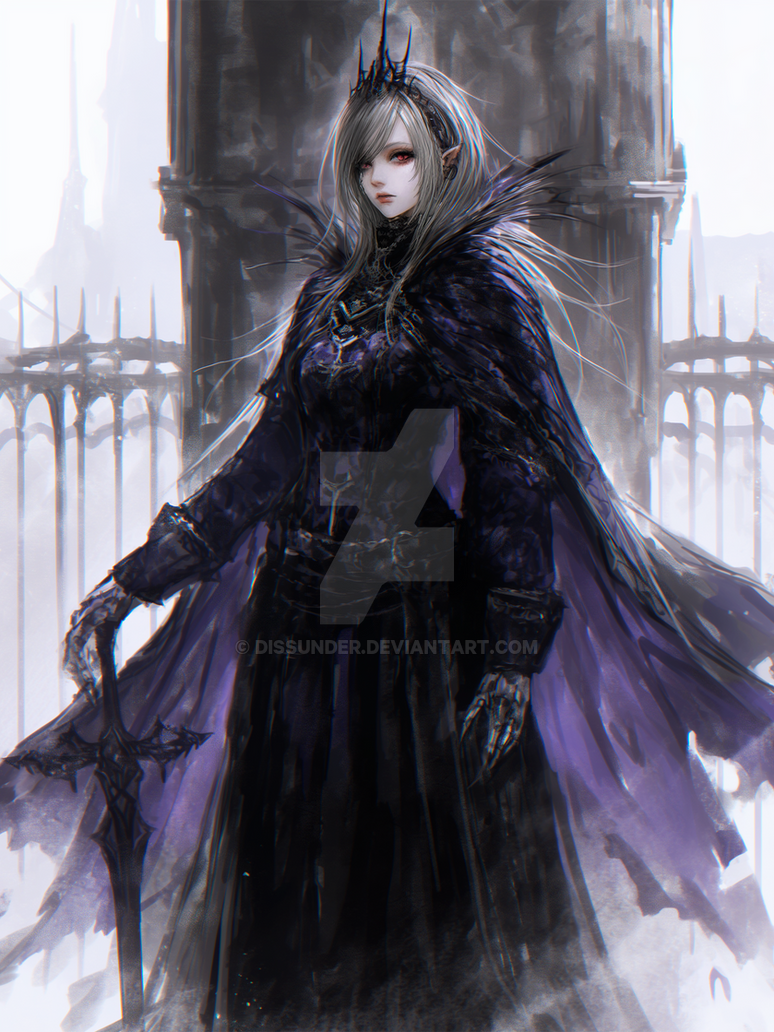 Vampire Dro Drow Elf Vampire Princess Dark Knight DnD Gothic by Dissunder on DeviantArt