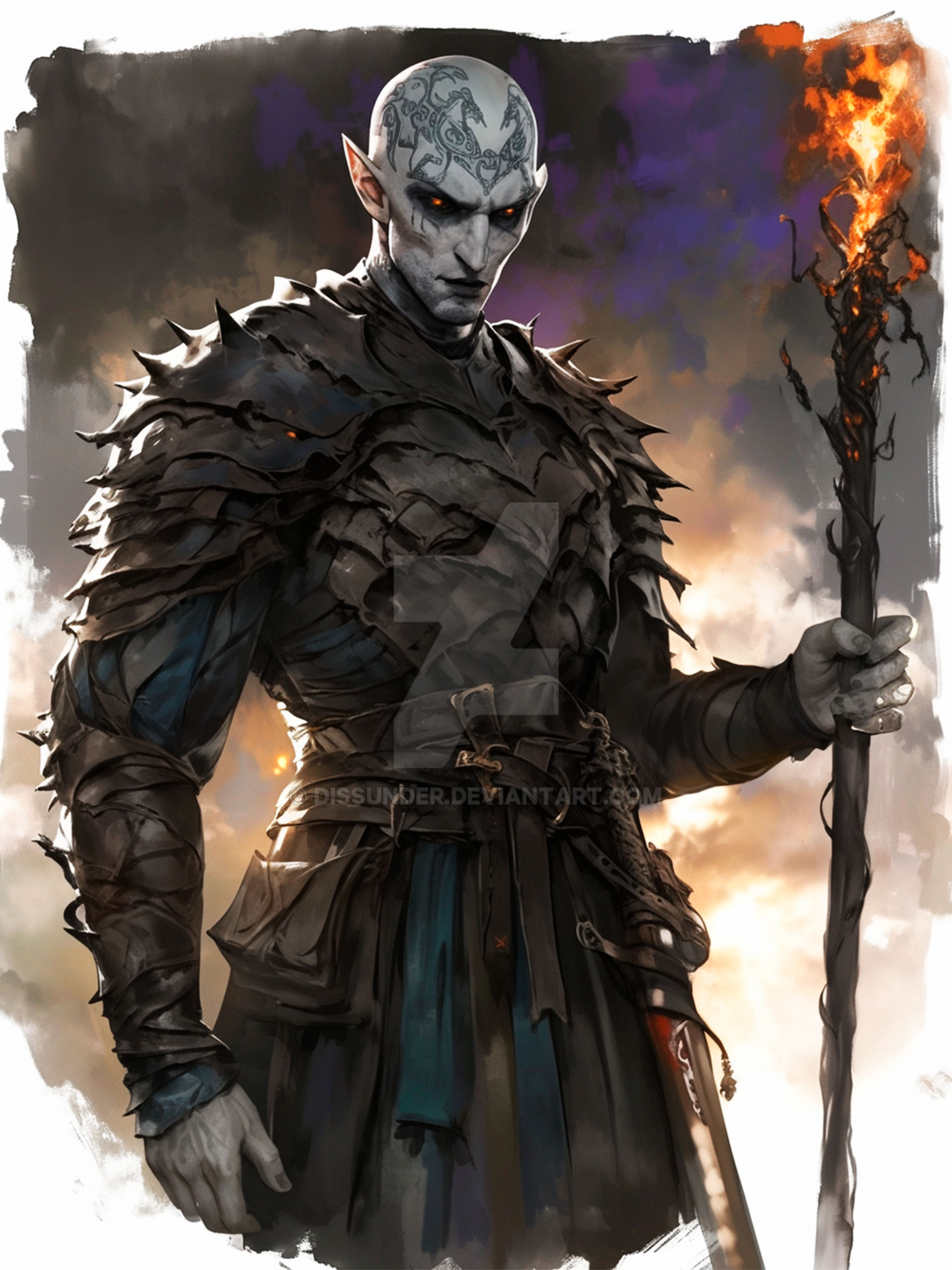 Vampire Dro Drow Warlock Vampire Elf Renegade Albino DnD Adopt by Dissunder on ...