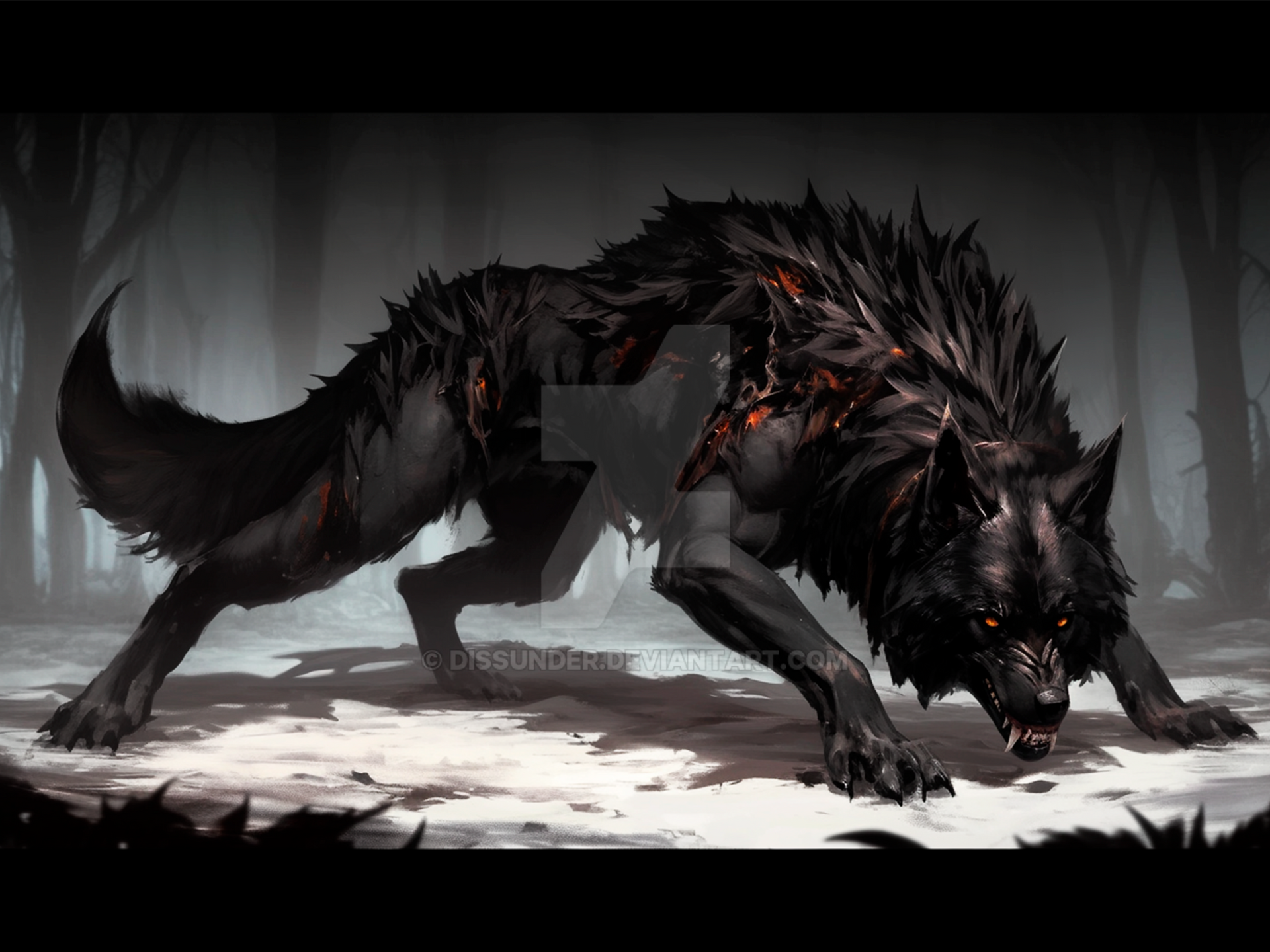 Cursed Wolves Werewolf Cursed Wolf Creature Furry Adoptable Art by Dissunder on ...