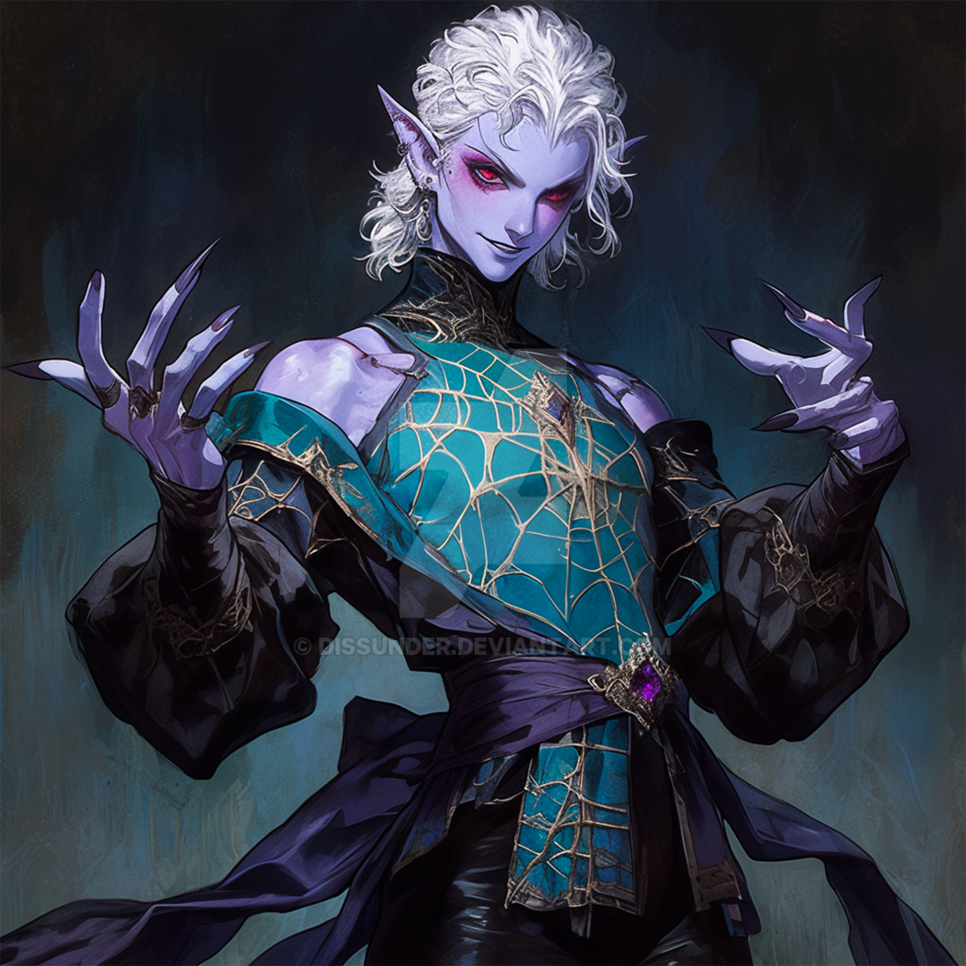 Drow Drow Warlock Adoptable Renegade Elf DnD Art 7$ by Dissunder on DeviantArt