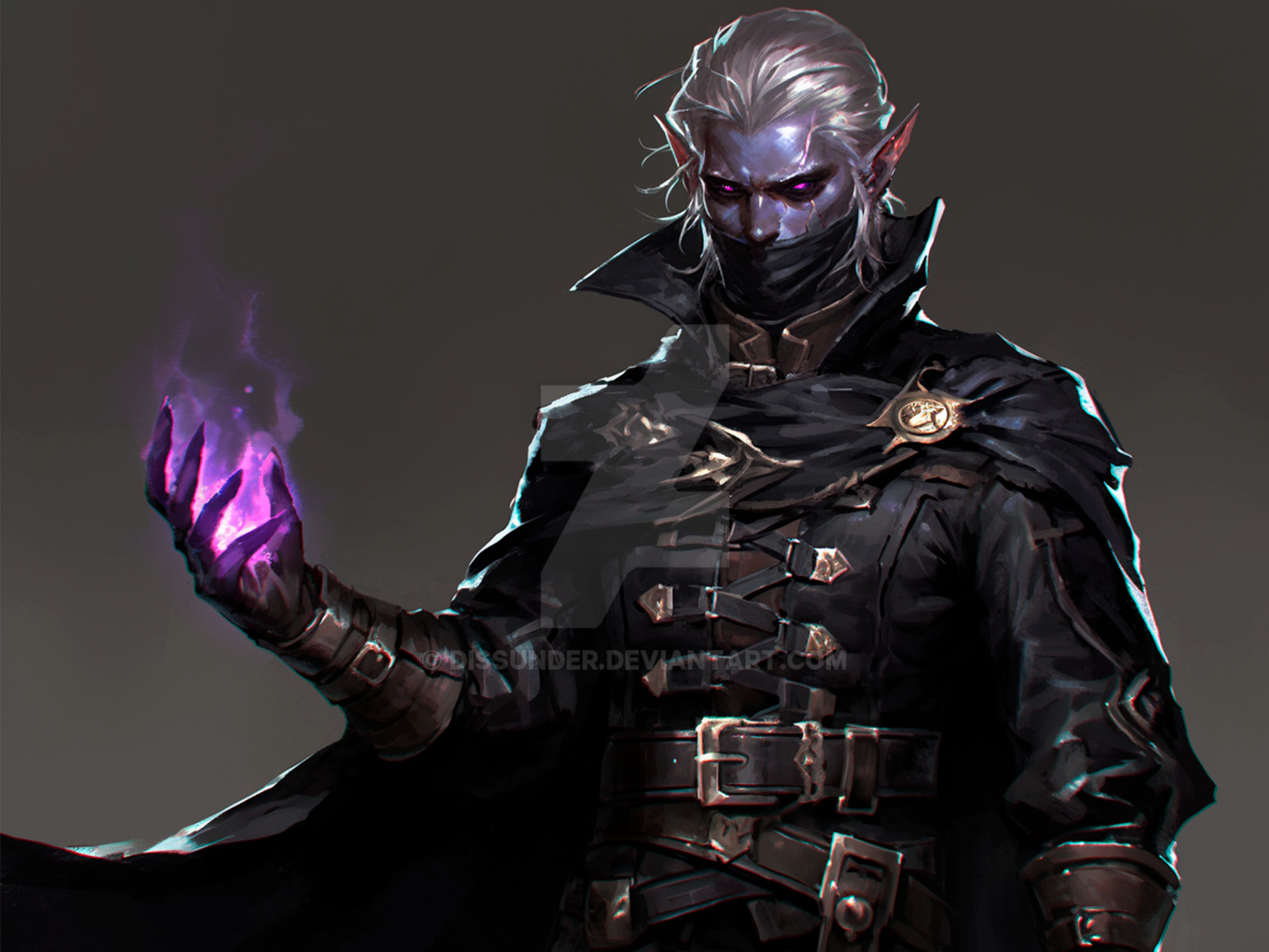 Drow Drow Male Elf Assassin Warlock DnD Adoptable Art by Dissunder on DeviantArt