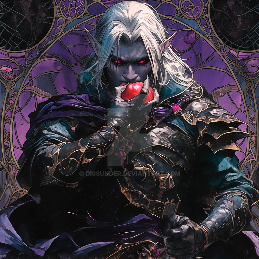 Vampire Dro Drow Vampire Gothic Knight Fantasy Adoptable Art by Dissunder on DeviantArt