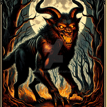 Cursed Wolves Horned Werewolf Adoptable Beast Creature Horror 7$ by Dissunder on ...