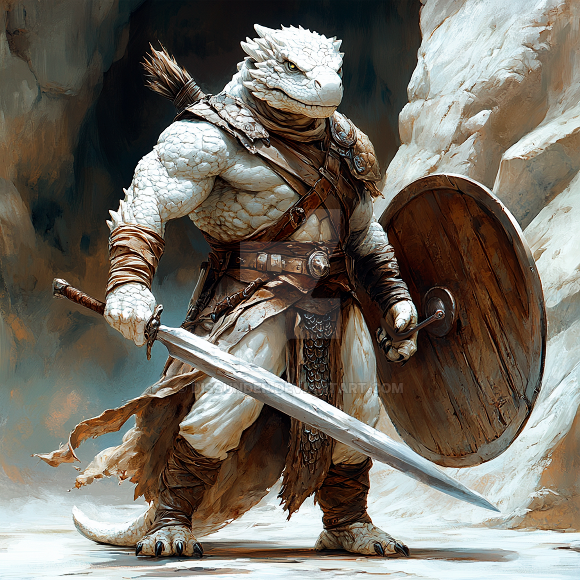 Dragonborn Riding Lizard Draconian Dragonborn Lizardman Reptilian Barbarian by Dissunder on ...