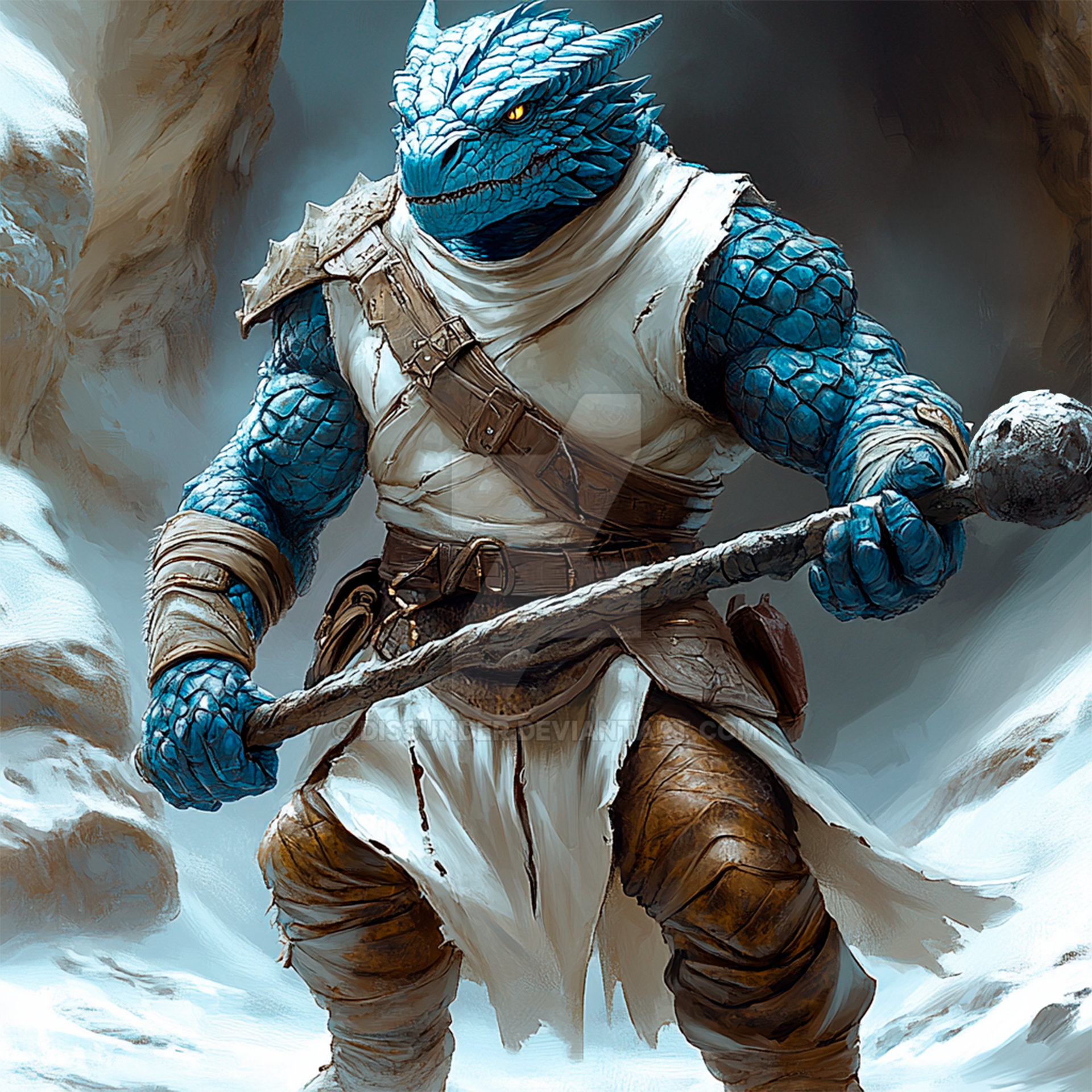 Dragonborn Riding Lizard Draconian Dragonborn Lizardman Reptilian Barbarian by Dissunder on ...