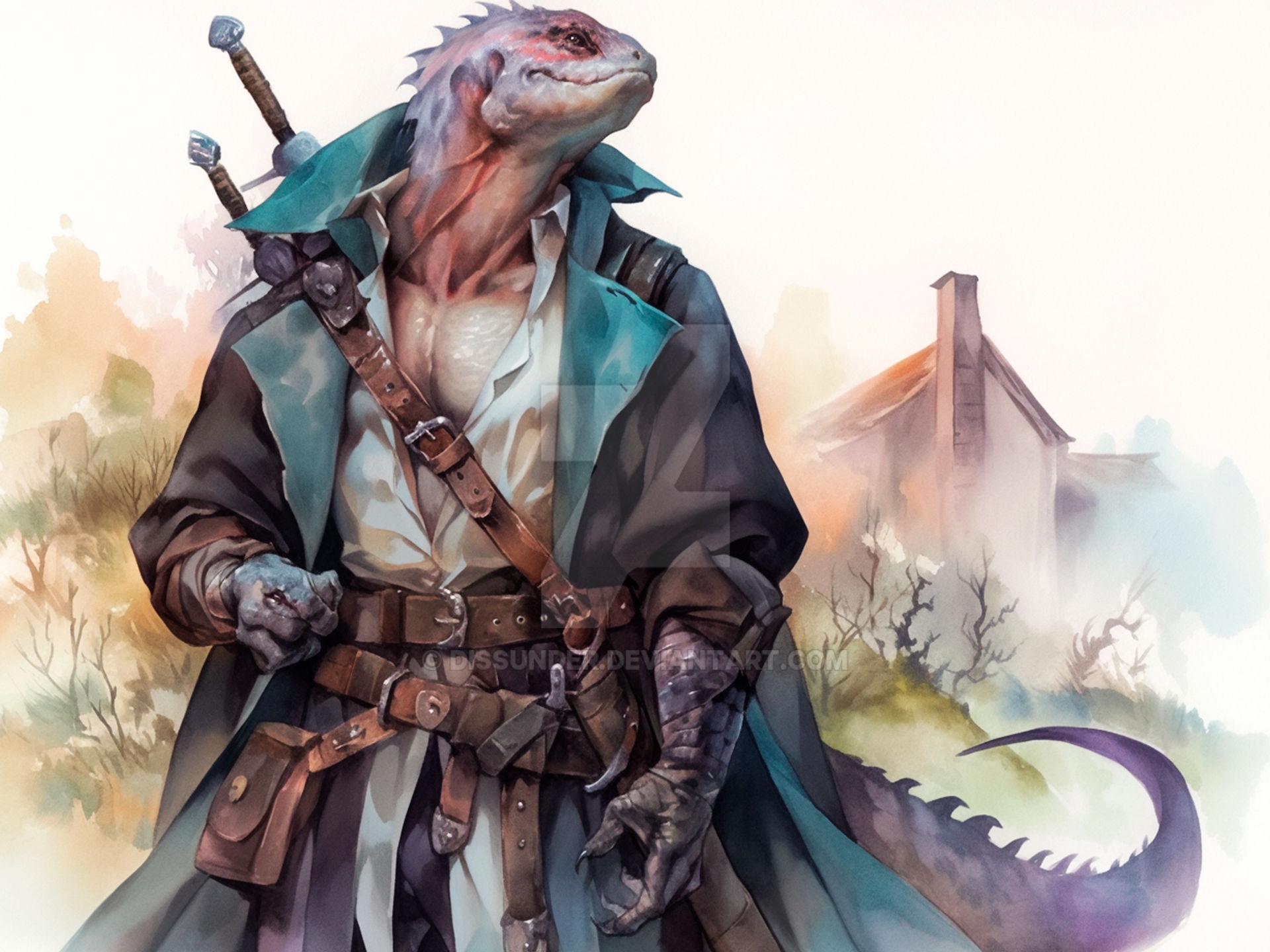 Lizardfolk Warrior Rogue Adoptable DnD Epic Art by Dissunder on DeviantArt