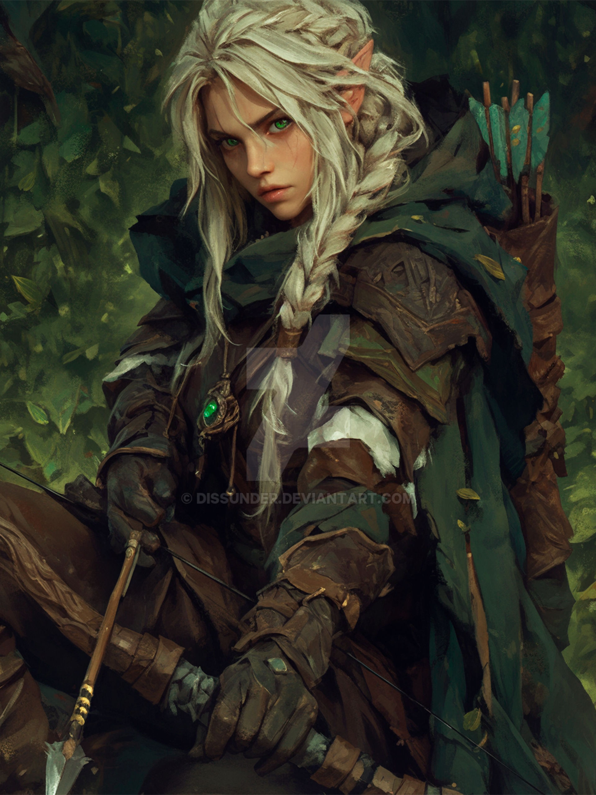 Elf Scout Sniper Archer Bowwoman Rogue DnD Fantasy By Dissunder On elf-scout-sniper-archer-bowwoman-rogue-dnd-fantasy-by-dissunder-on