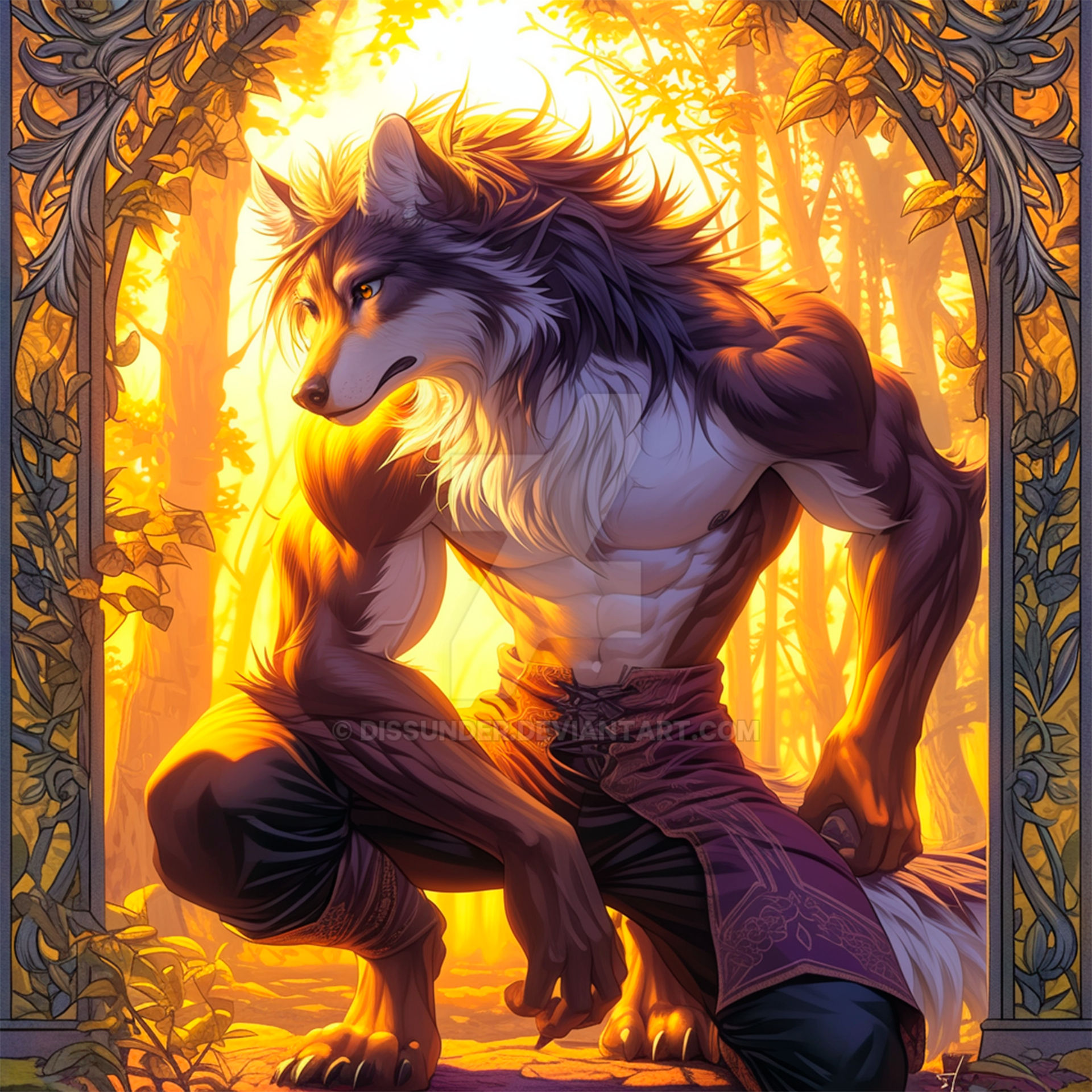 Canine Furry Anthro Wolf Werewolf Male Character by Dissunder on DeviantArt