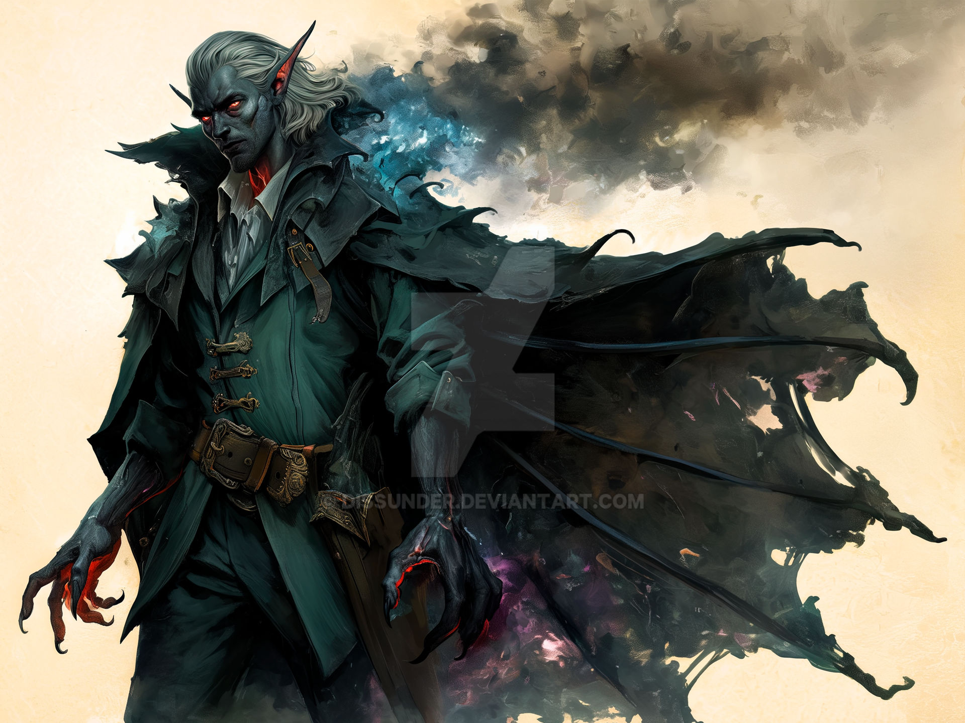 Vampire Dro Drow Gothic Vampire Warlock Fantasy Epic Art DnD by Dissunder on DeviantArt