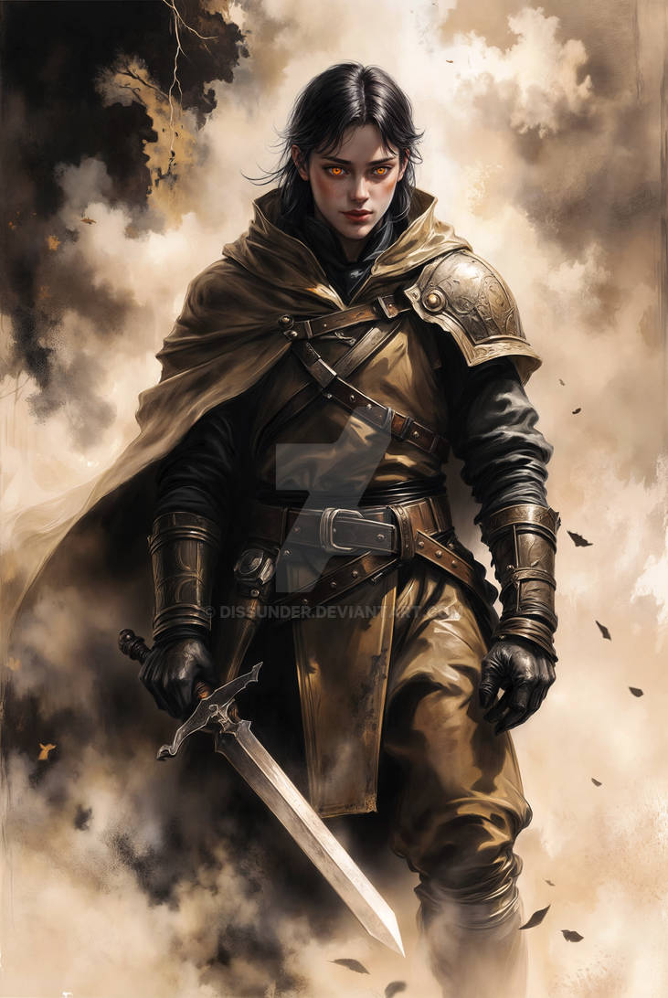 Rogue Knight Epic Fantasy Human DnD Adoptable Art by Dissunder on ...