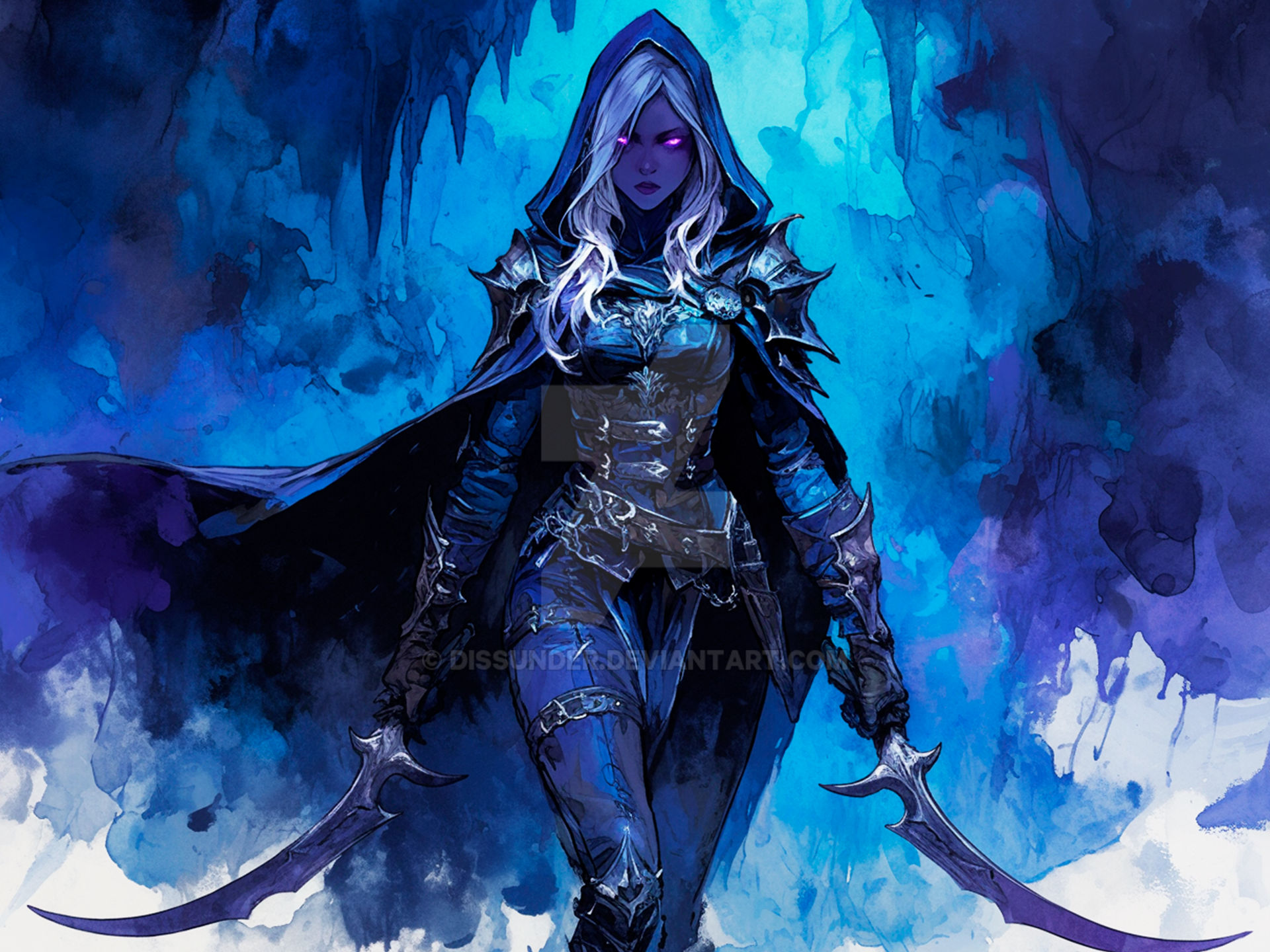 Drow Hooded Elf Drow Female Assassin Epic Fantasy Art by Dissunder on DeviantArt