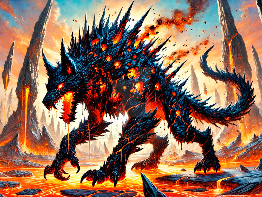 Infernal Wolves Infernal Demonic Wolf Werewolf Creature Hellhound by Dissunder on ...