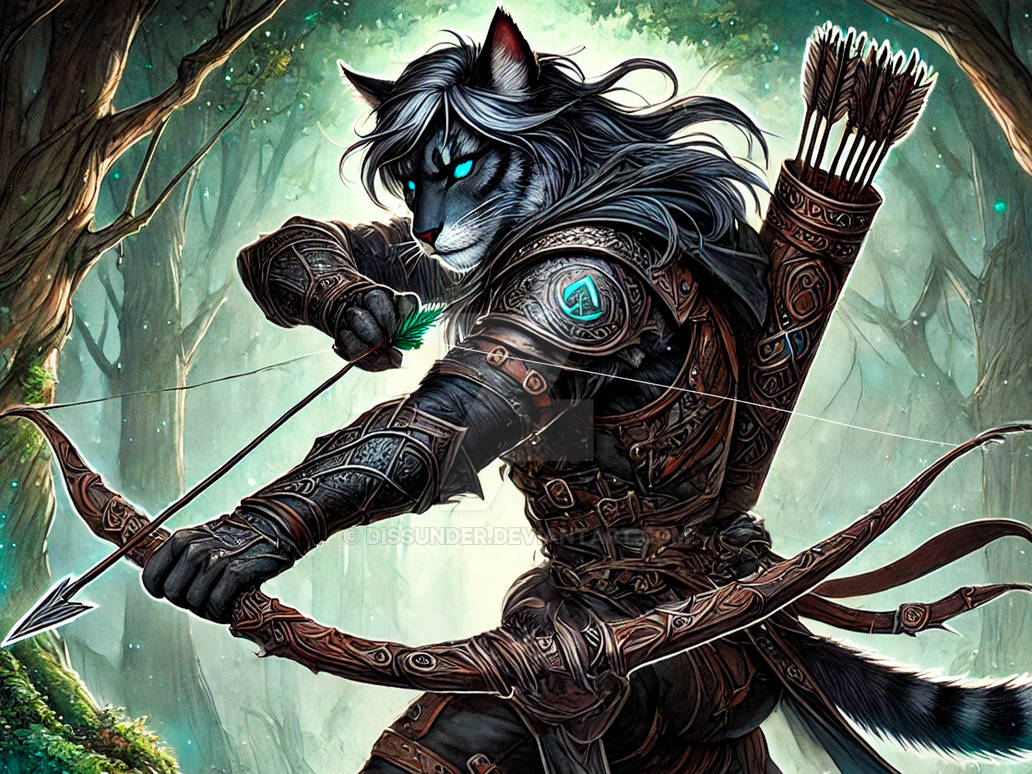 Furry Ranger Death Feline Ranger Weretiger Tabaxi Cat Furry DnD Art by Dissunder on DeviantArt