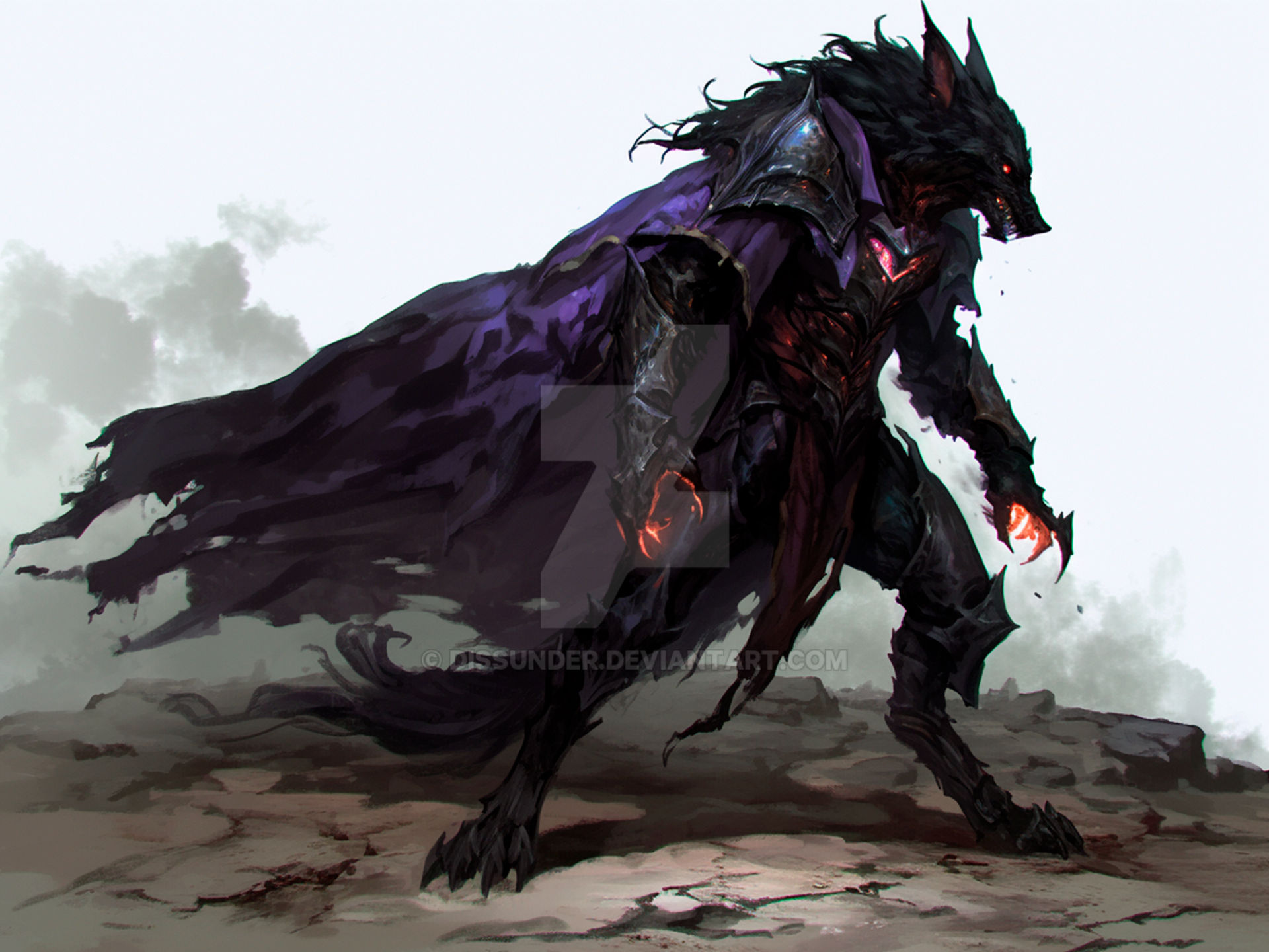 Cursed Wolves Canine Gothic Cursed Werewolf Epic Fantasy Wolf by Dissunder on DeviantArt