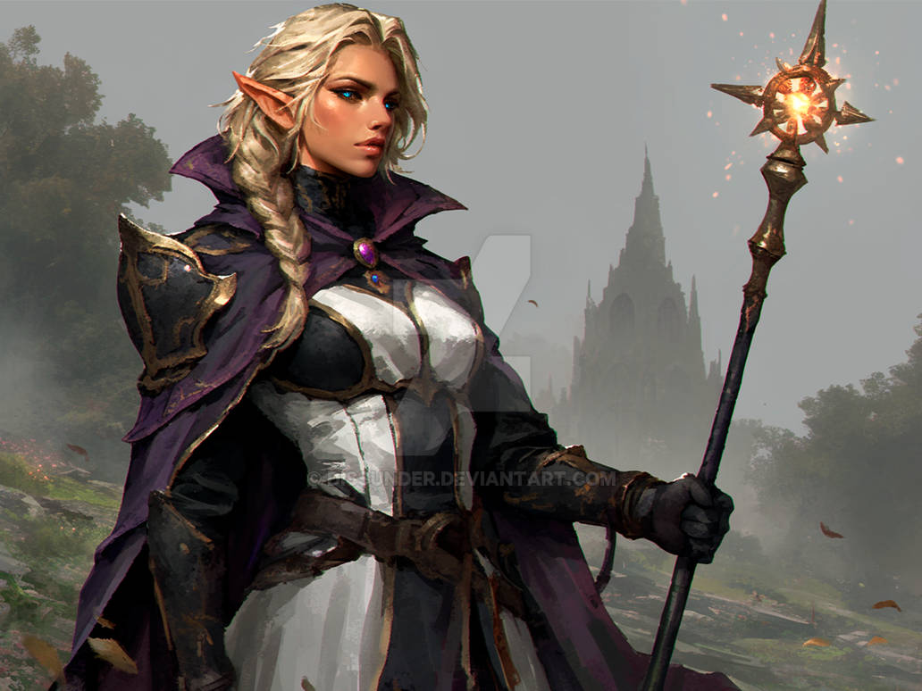 Dnd Elf Rouges Elf Rogue Sorceress Beauty DnD Epic Fantasy Art HD by Dissunder on ...
