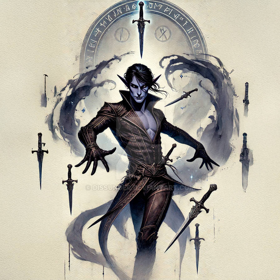 Drow Rogue Mage Thief Assassin Fantasy DnD Adopt by Dissunder on DeviantArt