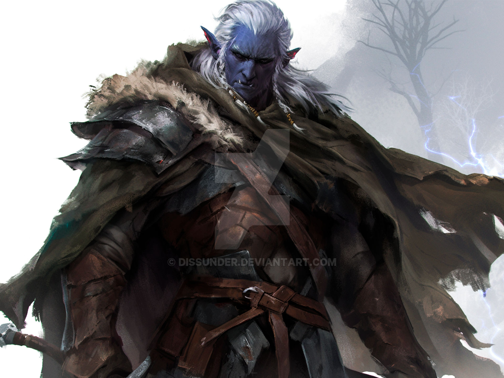 Drow Barbarian Elf Male Fantasy Epic Art DnD HD by Dissunder on DeviantArt