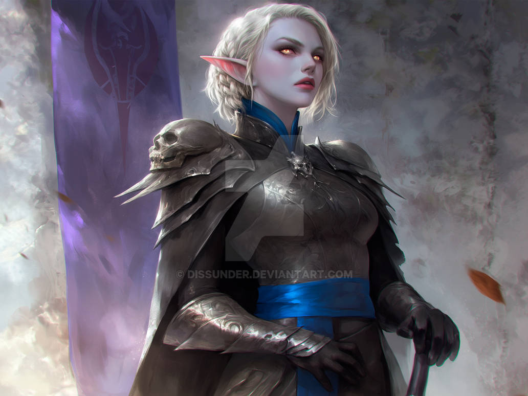 Vampire Dro Drow Knight Epic Fantasy Character DnD Vampire HD by Dissunder on ...
