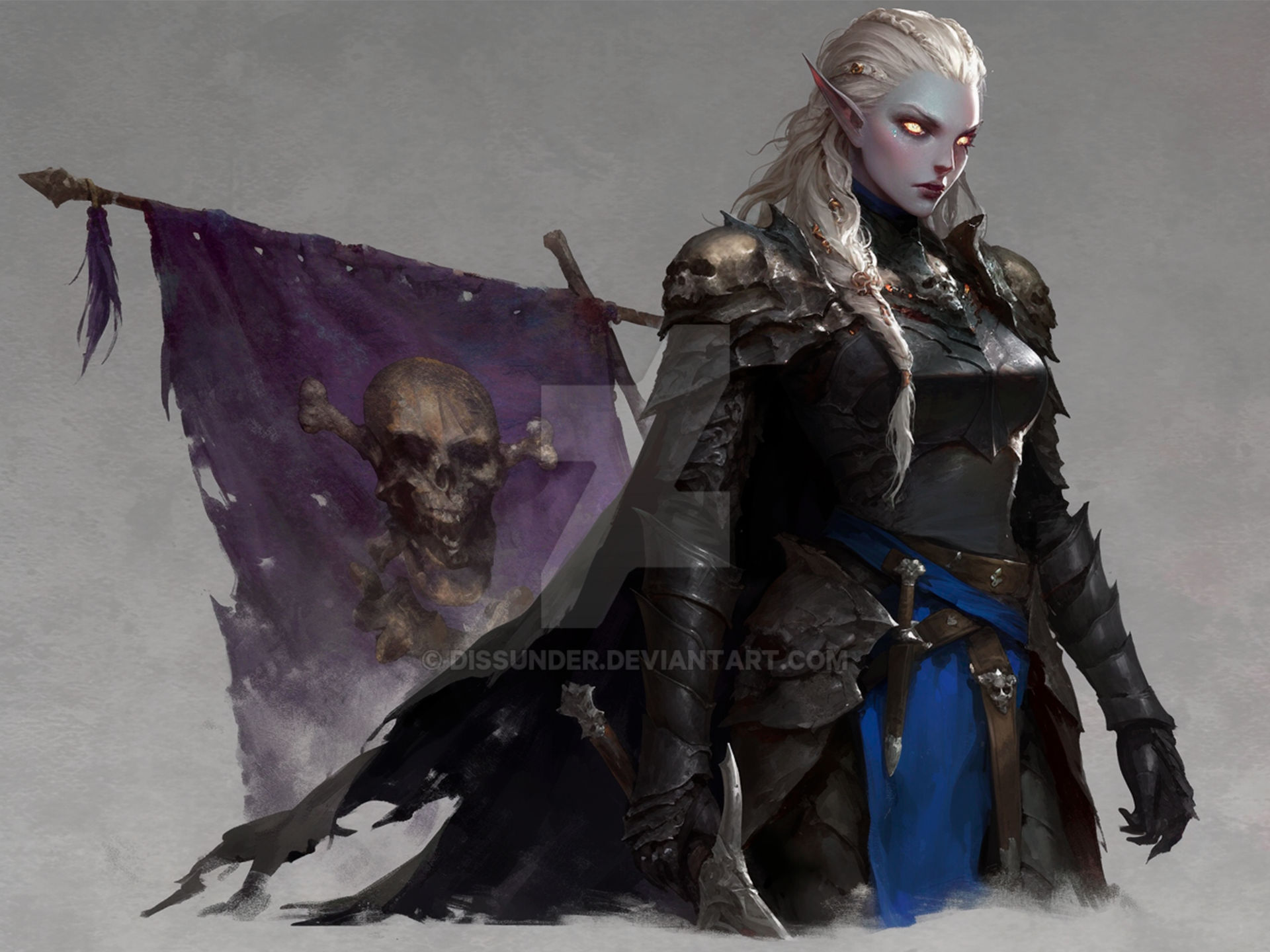 Vampire Dro Drow Knight Epic Fantasy Character DnD Vampire HD by Dissunder on ...