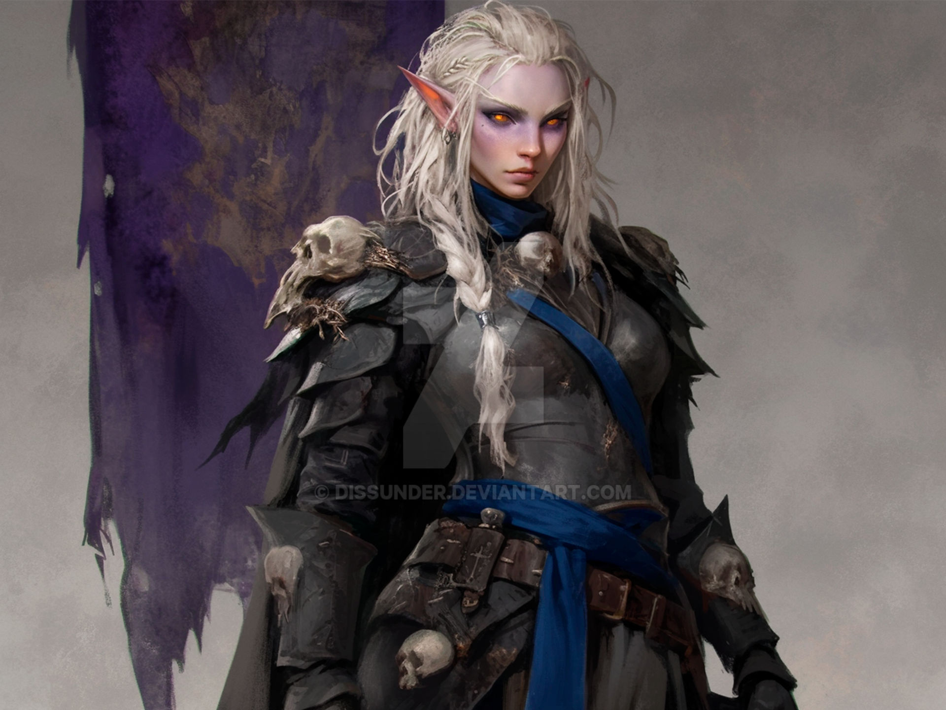 Vampire Dro Drow Knight Epic Fantasy Character DnD Vampire HD by Dissunder on ...
