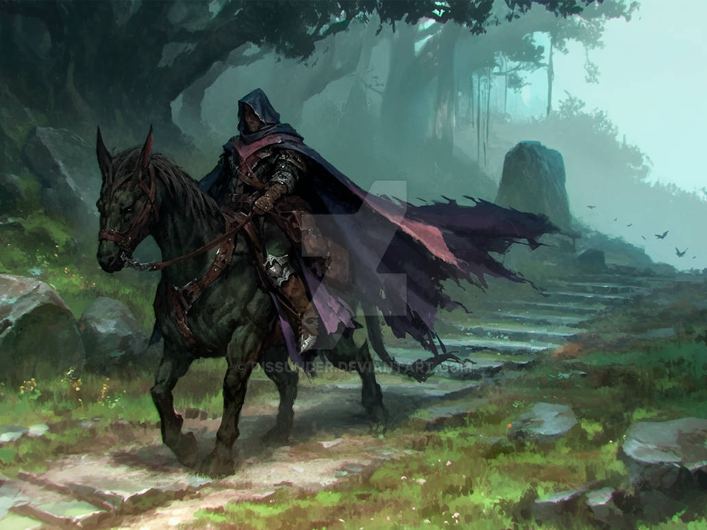 Human Rider Mounted Warrior Hooded Epic Art HD by Dissunder on DeviantArt