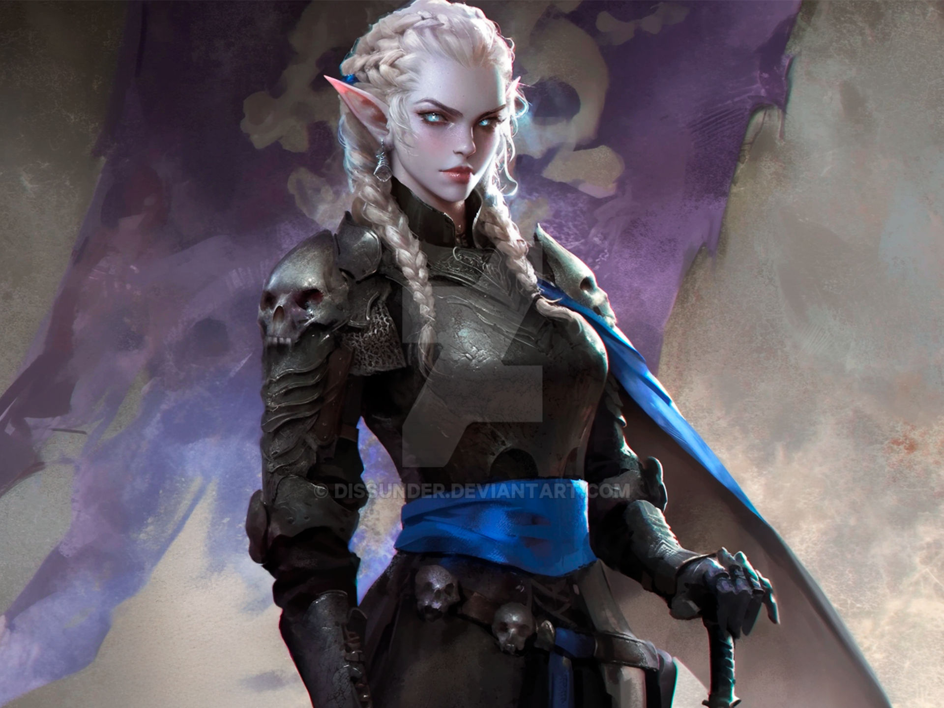 Vampire Dro Drow Knight Epic Fantasy Character DnD Vampire HD by Dissunder on ...
