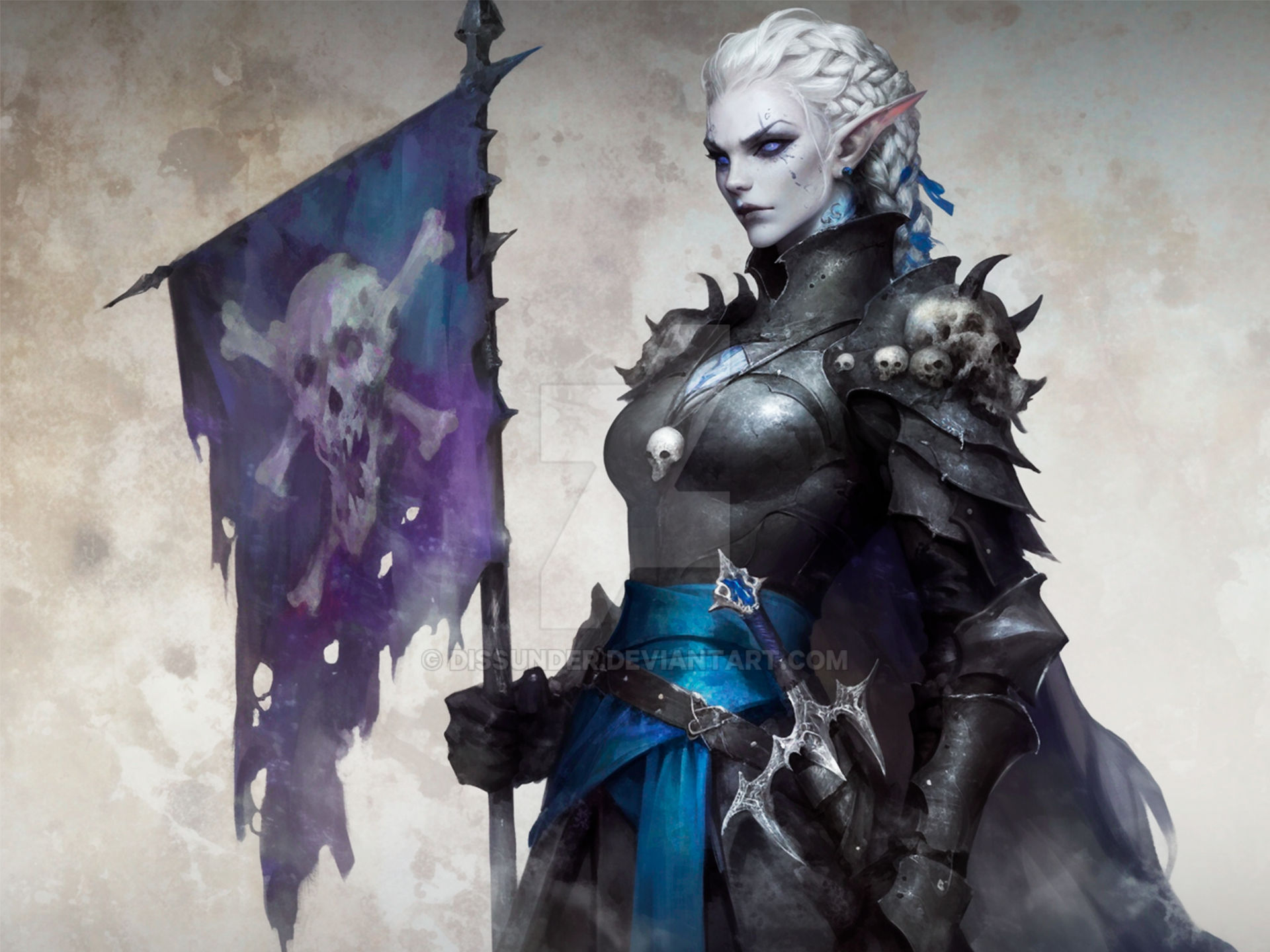 Vampire Dro Drow Knight Epic Fantasy Character DnD Vampire HD by Dissunder on ...