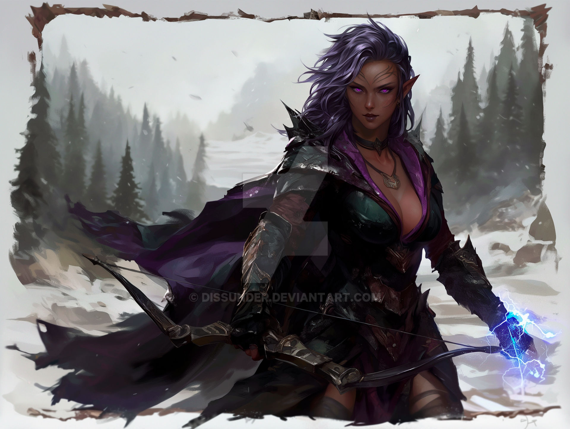 Witch Ranger Drow Elf Bowman Archer Ranger Warrior Witch Epic by Dissunder on DeviantArt