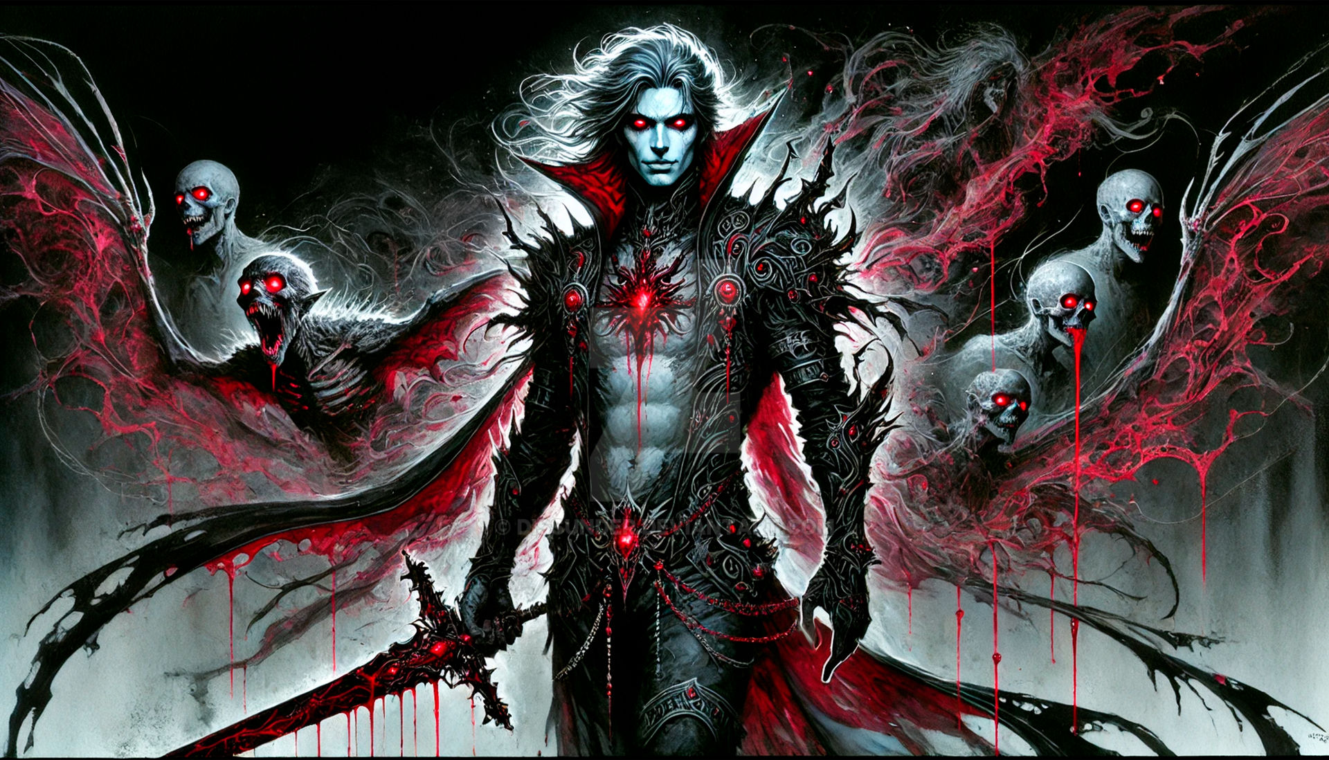 Vampire Dro Vampire Warlord Warlock Cursed Knight Fantasy Drow by Dissunder on ...