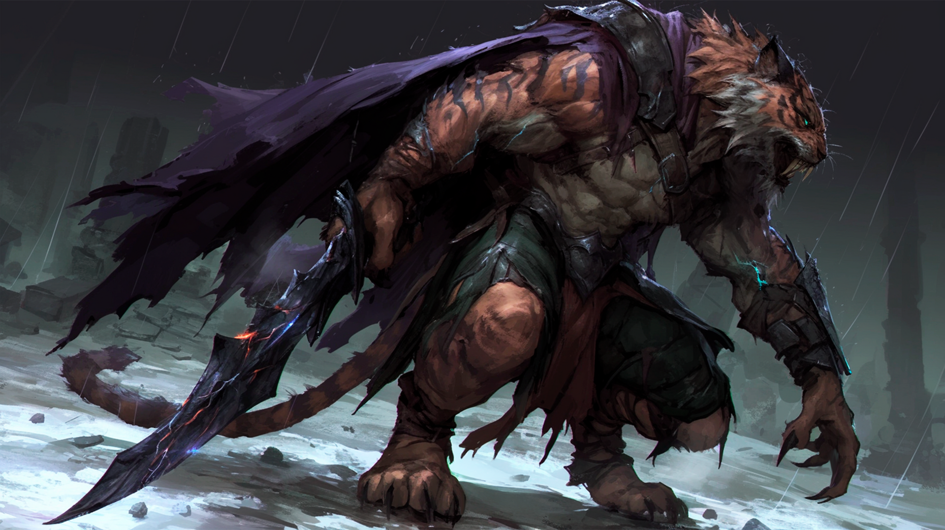 Beast Kin Tiger Barbarian Epic Weretiger Tiger Feline Beast Rogue by Dissunder on ...