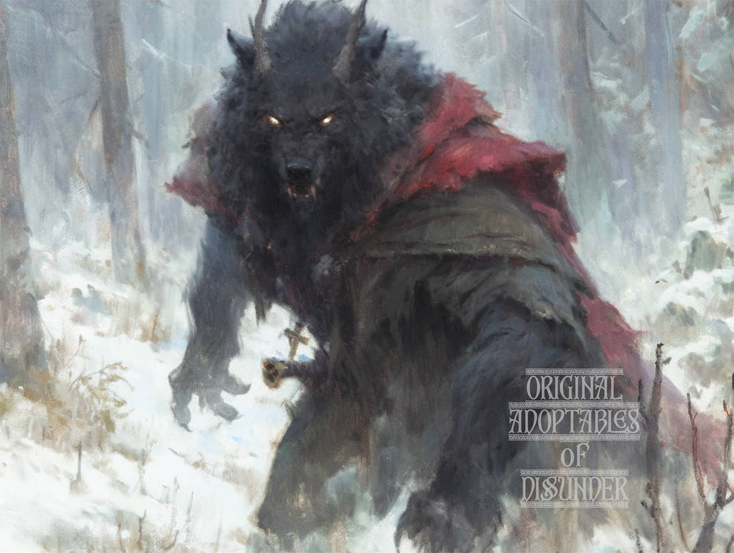 Cursed Wolves Horned Werewolf Canine Wolf Cursed Beast DnD EPIC by Dissunder on ...