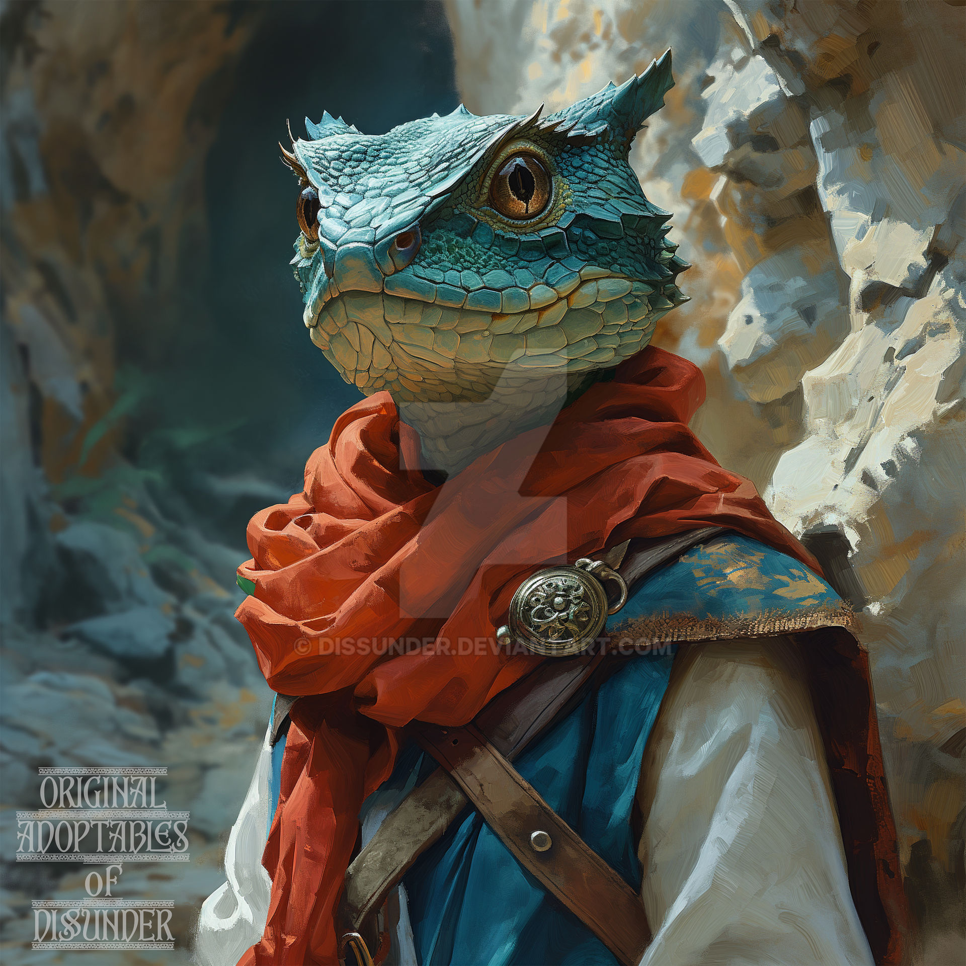 Lizardfolk Adventurer Lizard Adoptable DnD Art HD by Dissunder on ...