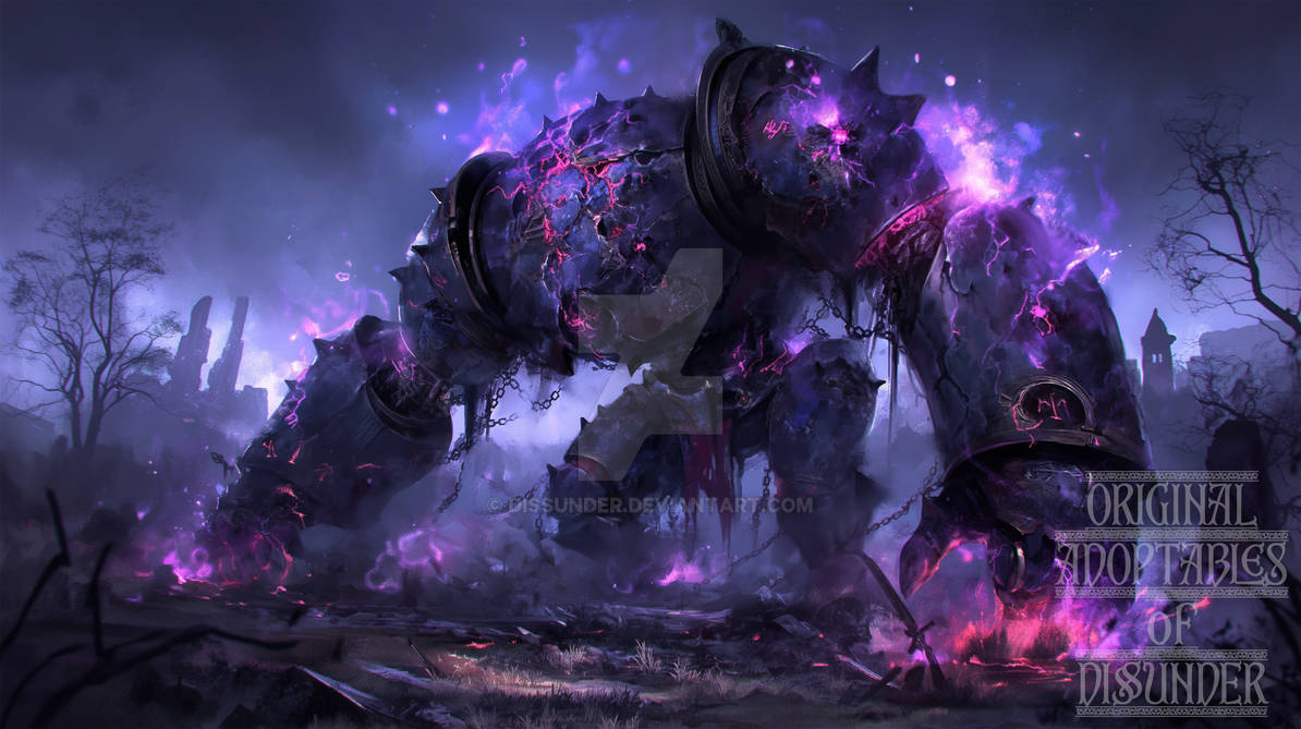 Void Guard Cursed Metal Golem Void Guard Adoptable HD Art by Dissunder on DeviantArt